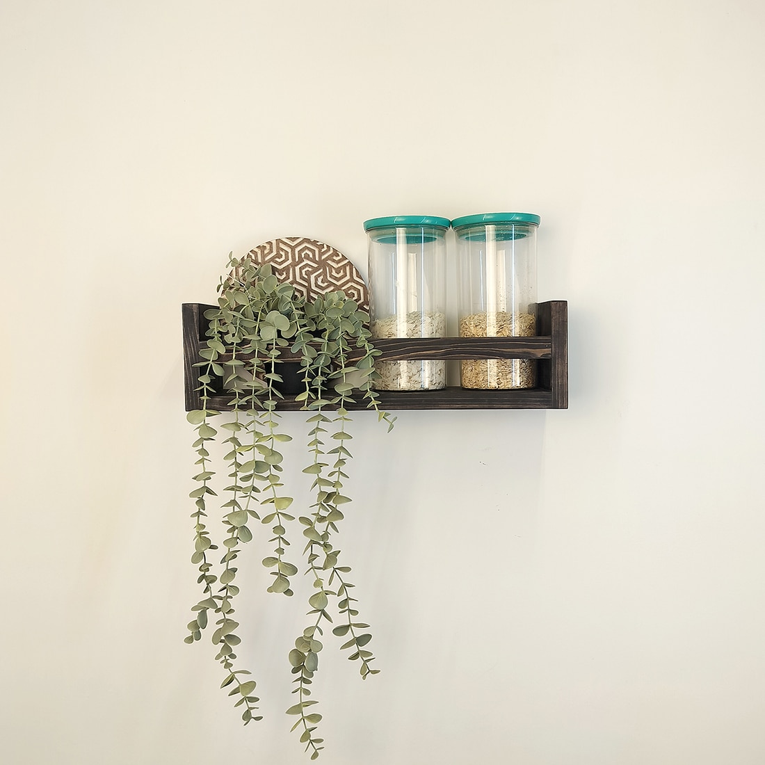 Fredrik Wooden Wall Shelf Organiser