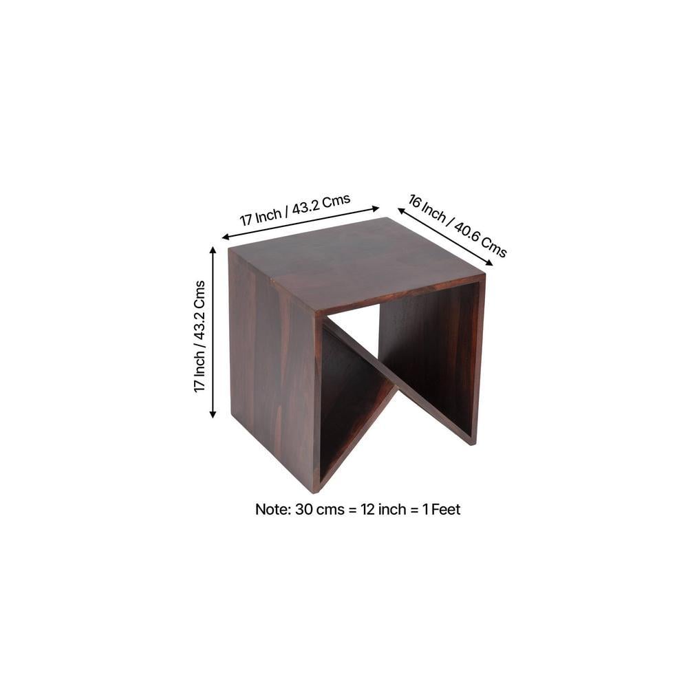 Noah Side Table - Walnut Finish