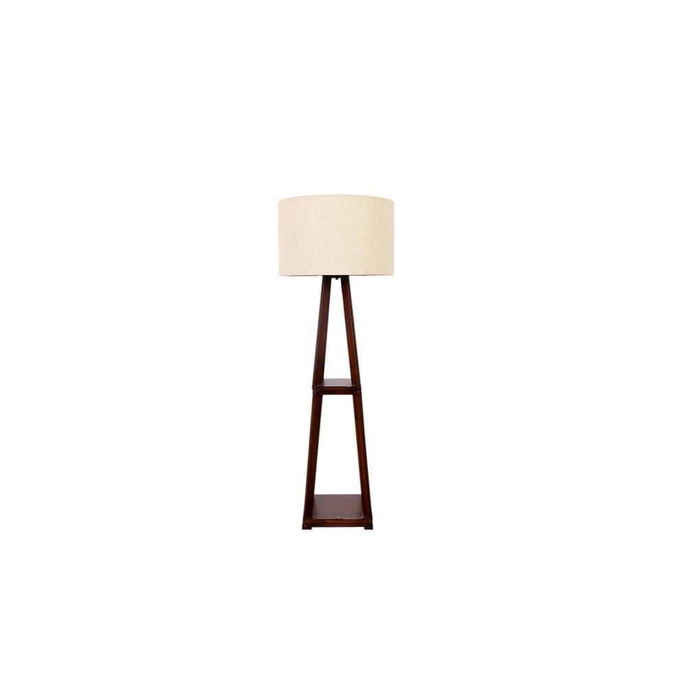 Sarah Beige Jute Shade Floor Lamp