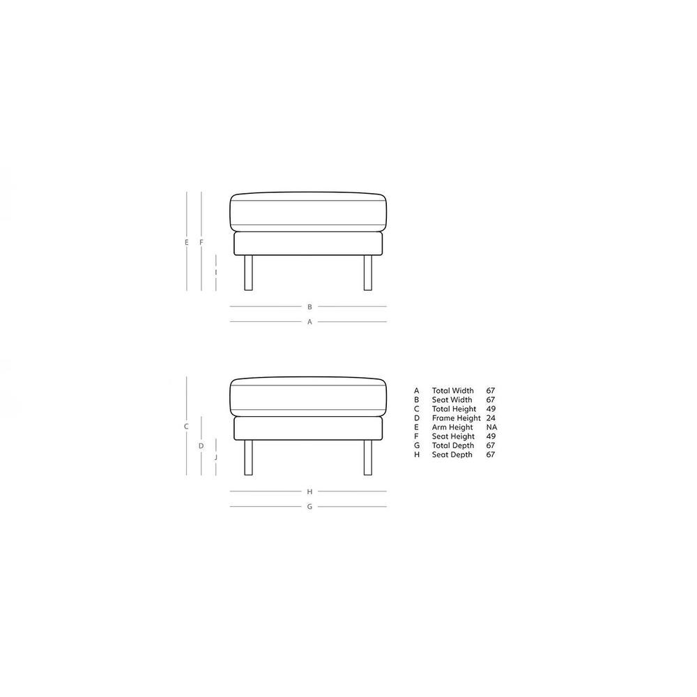 Munich Ottoman Color in Yellow