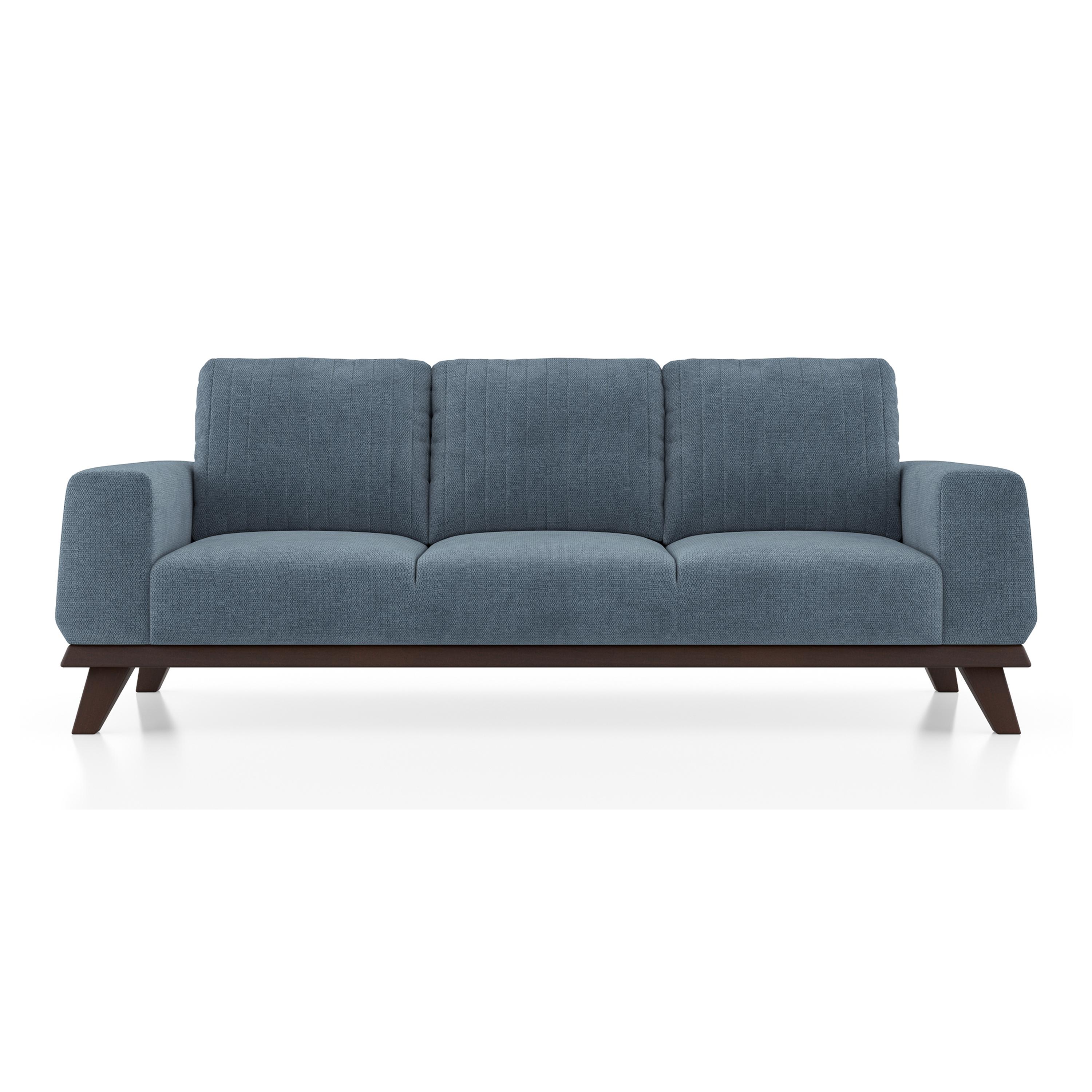 Granada Essential 3 Seater Fabric Sofa In Ocean Weave