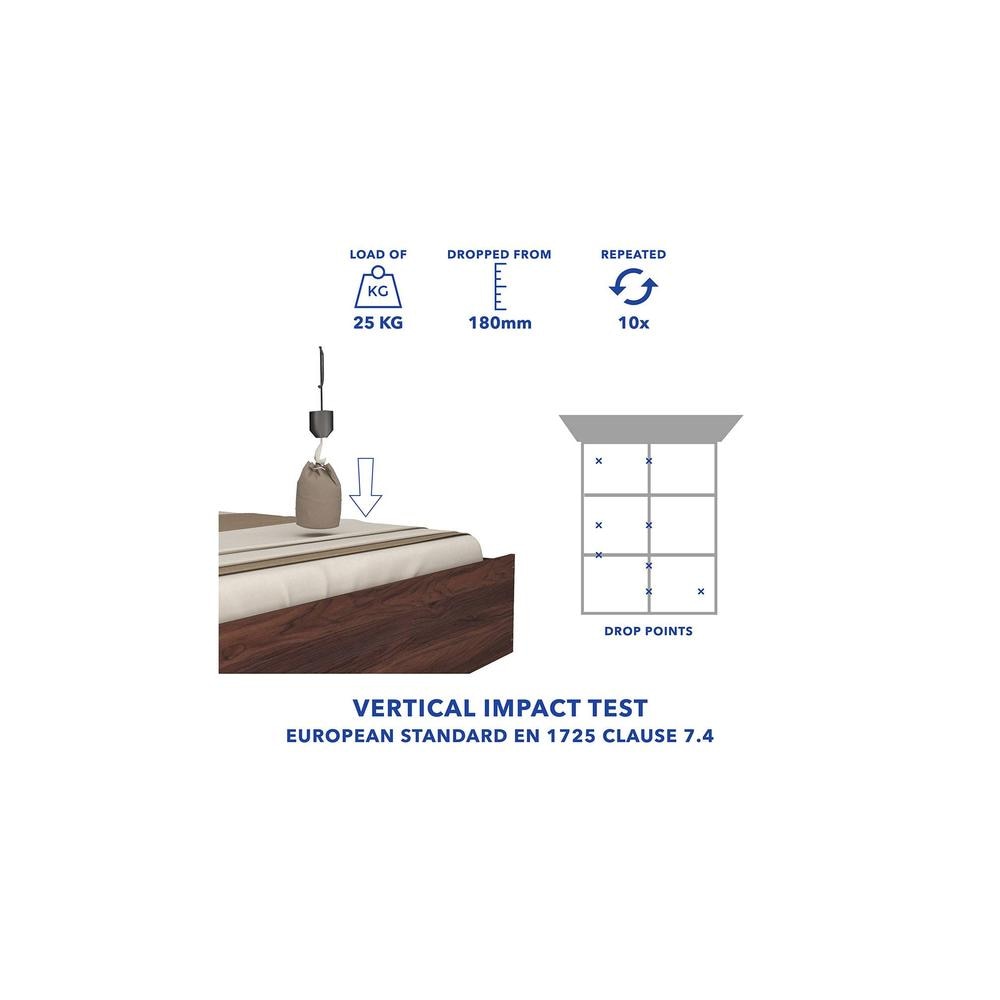 Muses Solidwood Headbord With Box Storage Queen Bed