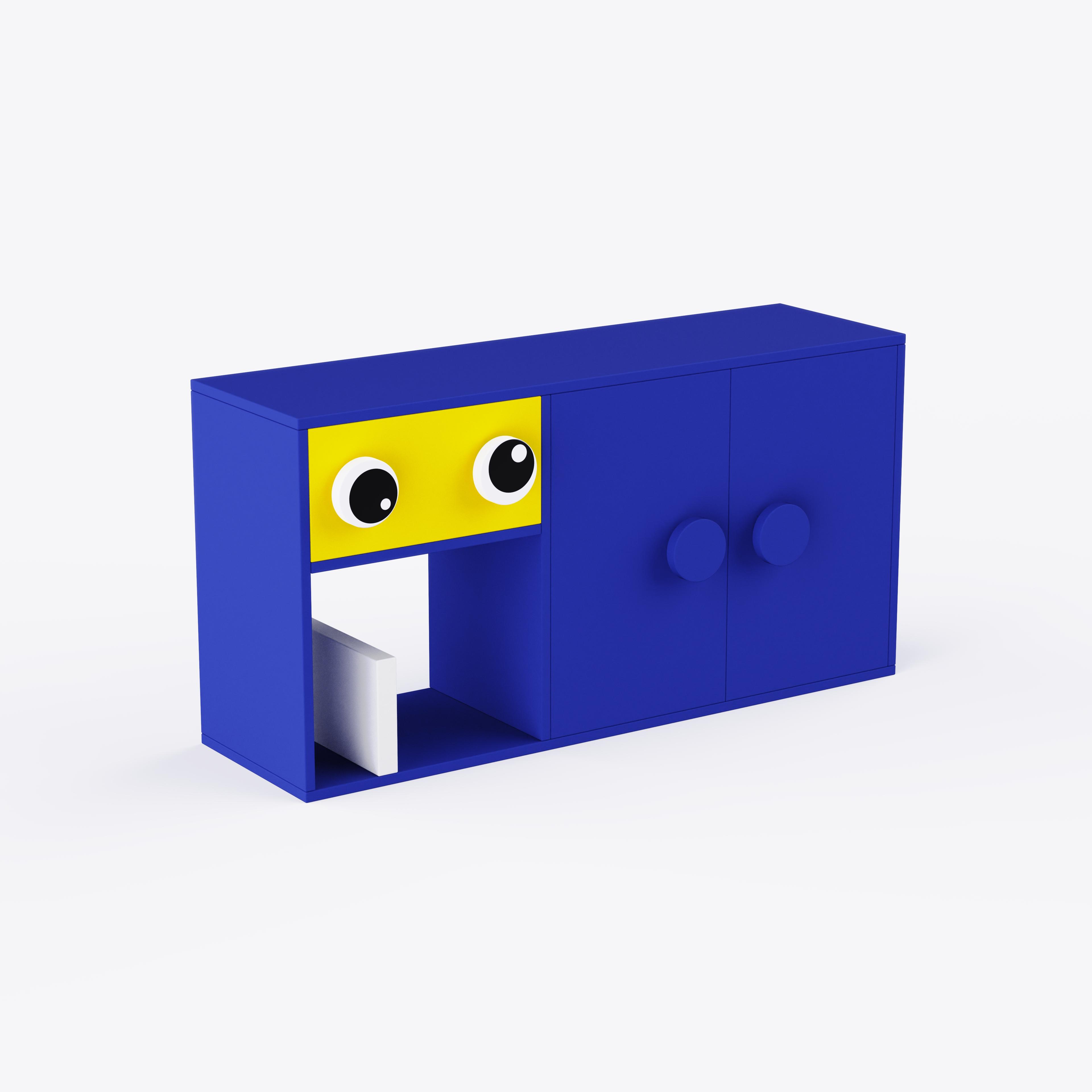 Big Nino Storage Unit In Electric Blue Colour