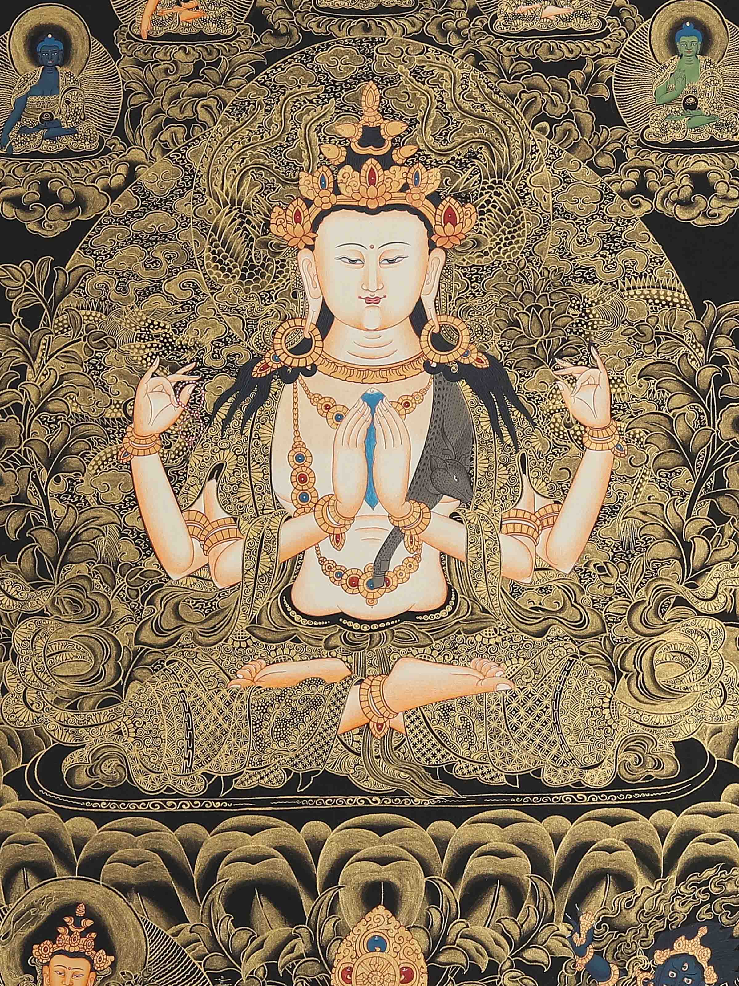 Buddha Comparison Thangka Painting