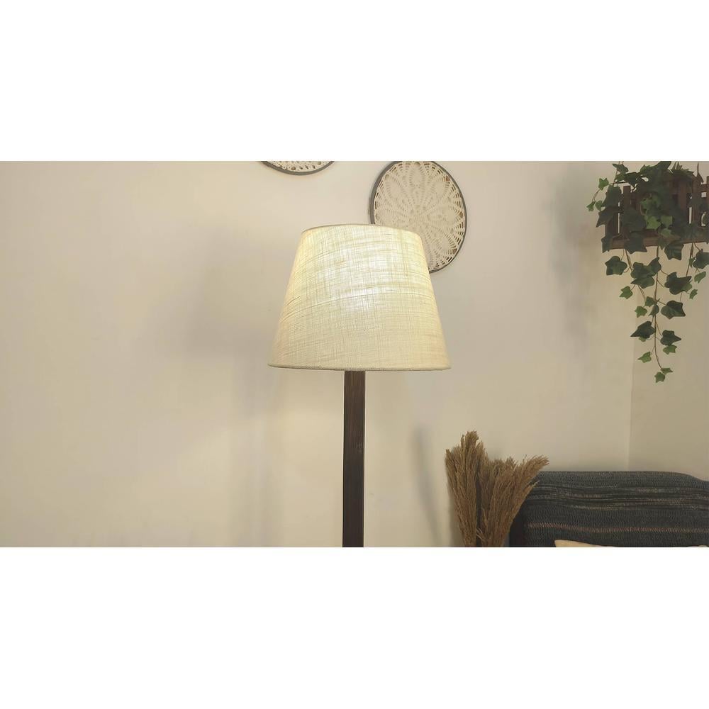 Trinca Beige Jute Floor Lamp with Beige Jute Base