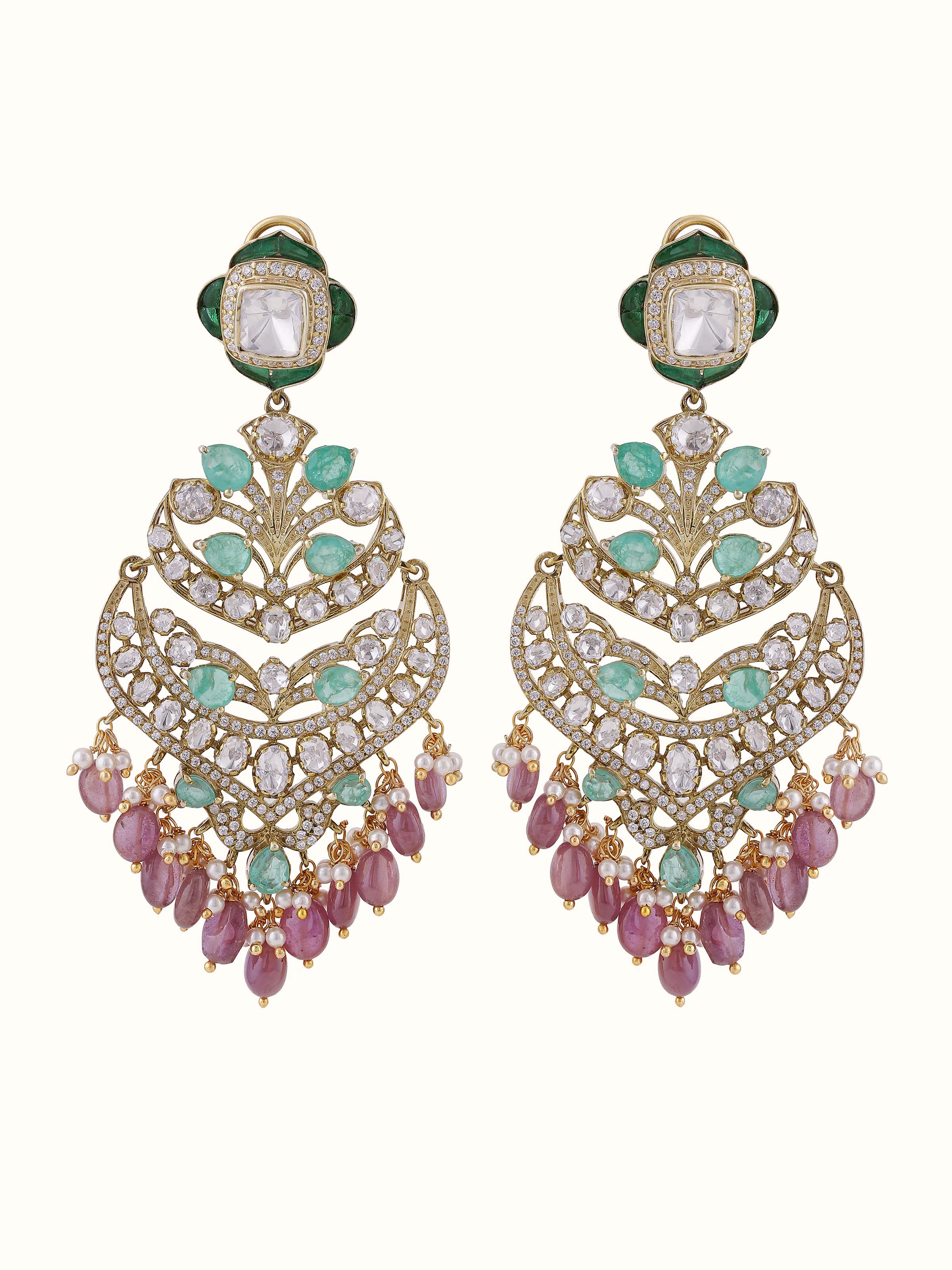Silver smithing chandelier earrings – Swadesh