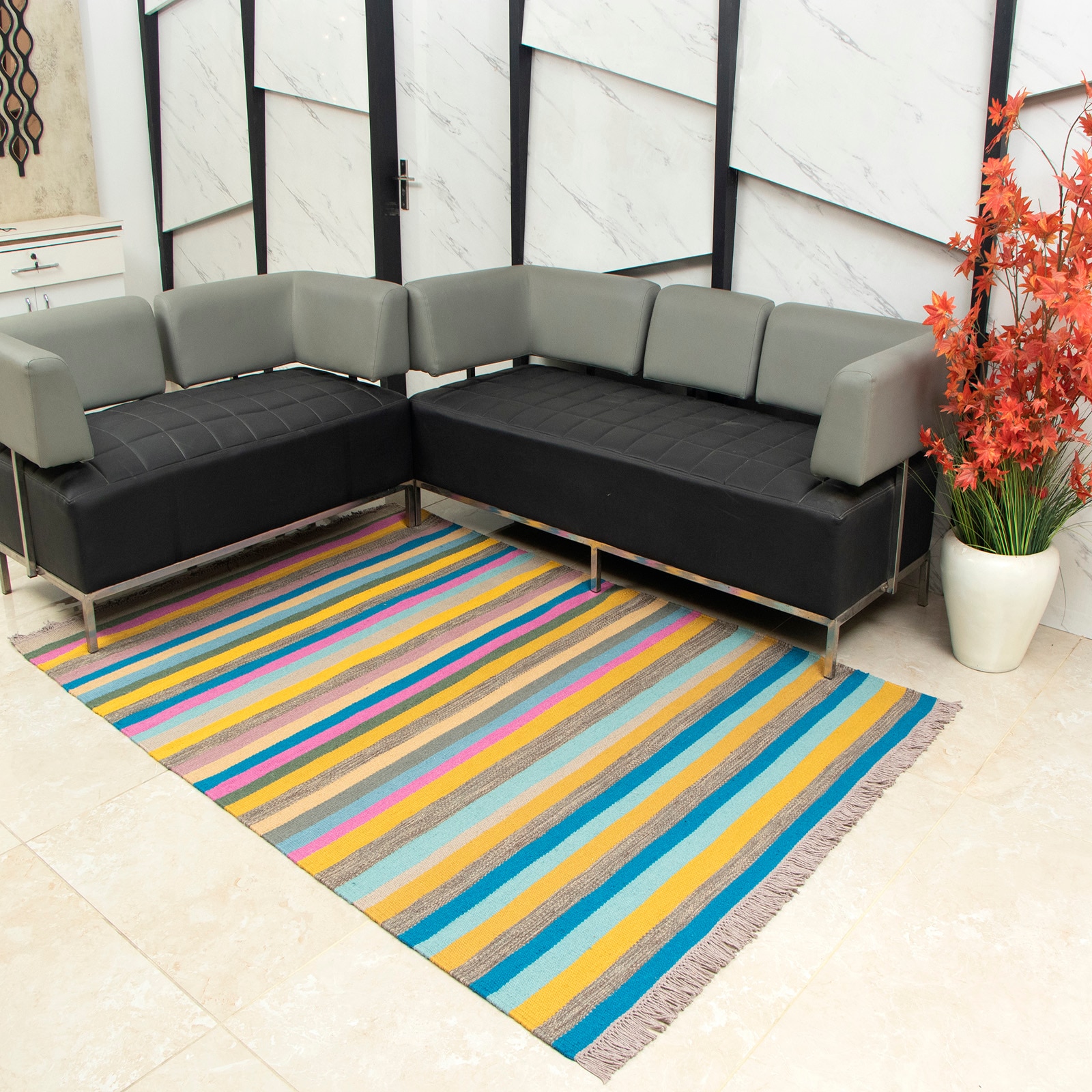 StriptH Dhurrie 5 X 7