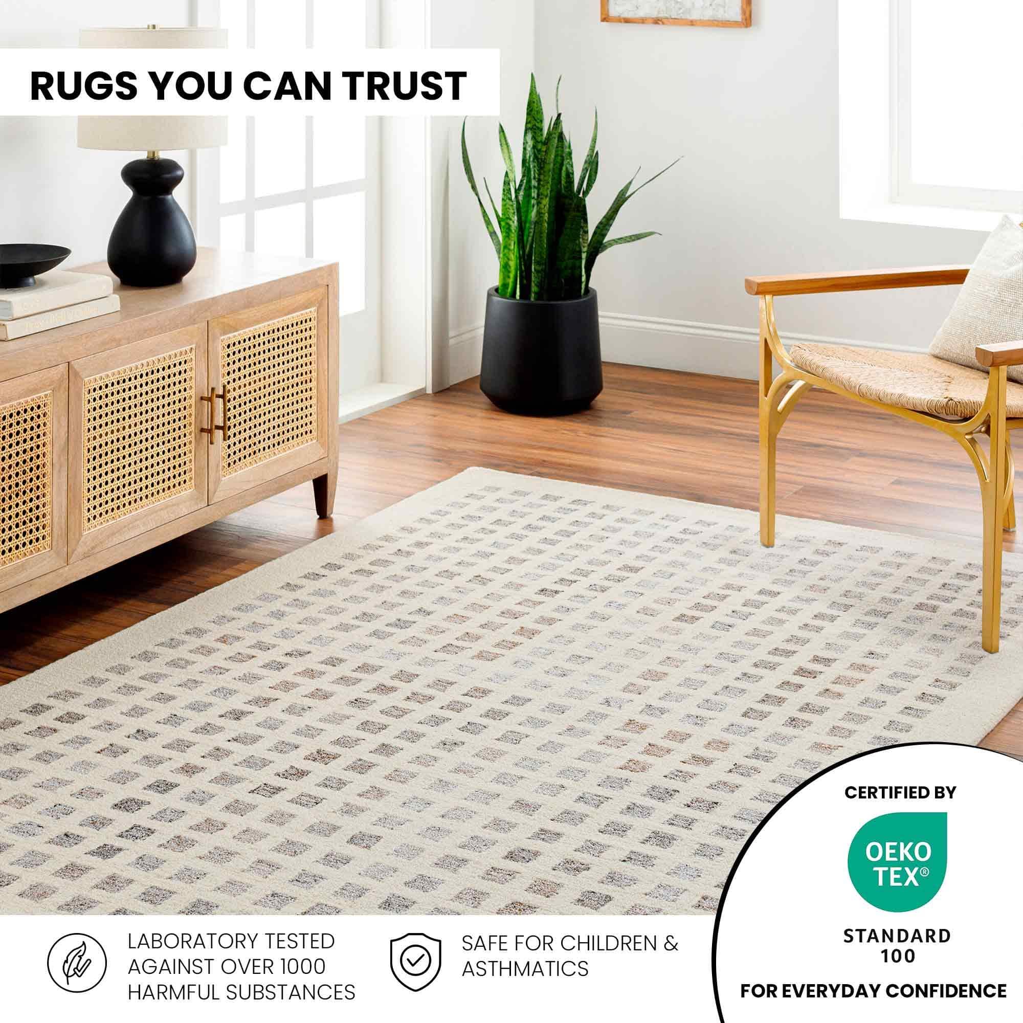 Geometric & Stripes Ottawa Wool Rug