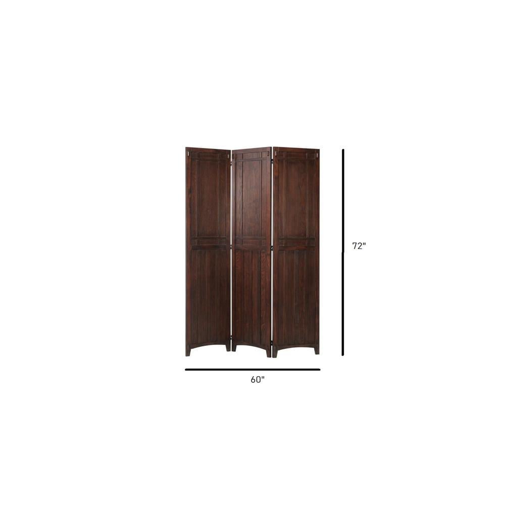 Flossy Solid Wood 4 Panel Room Divider