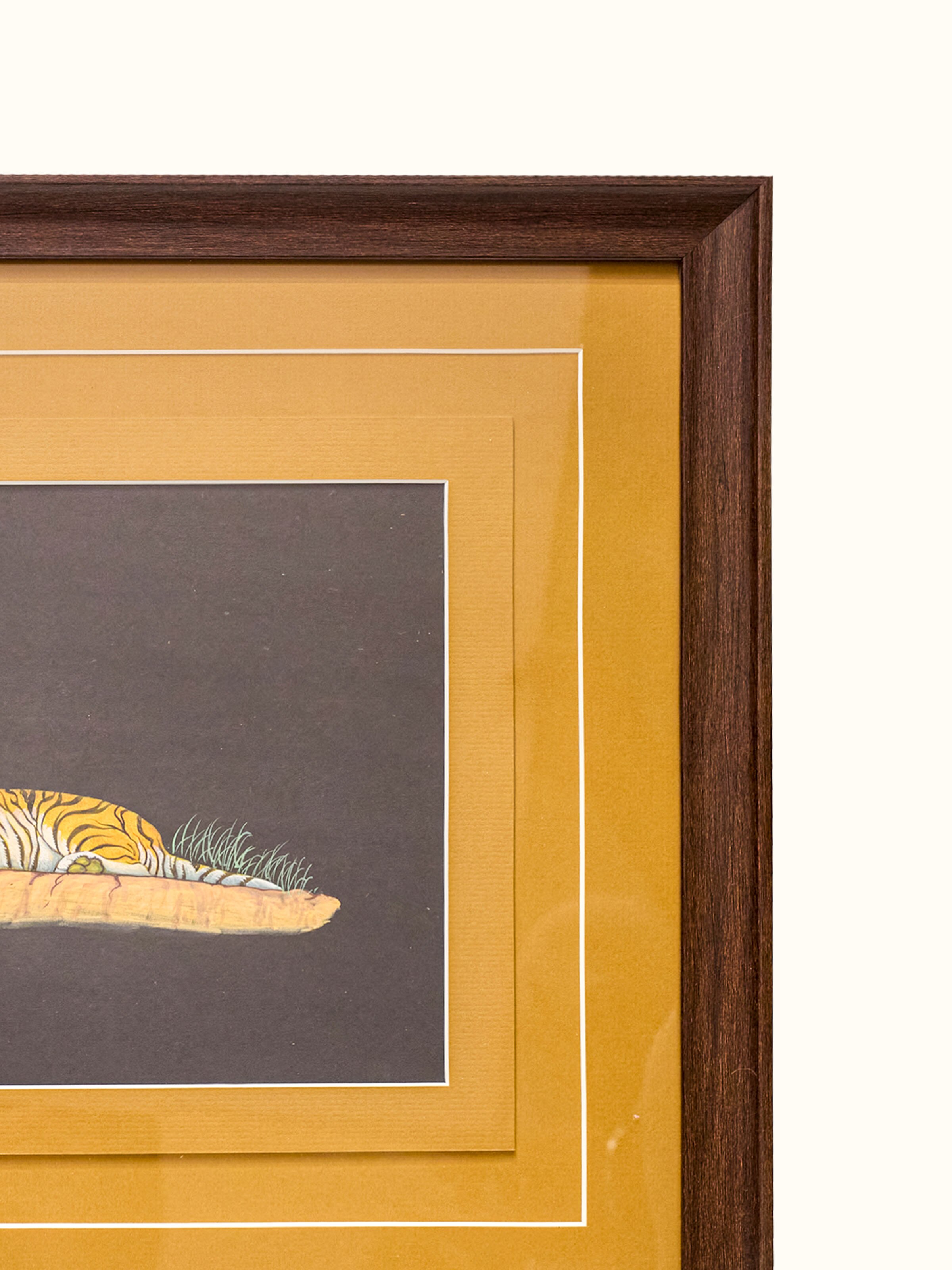 Tiger Miniature Painting