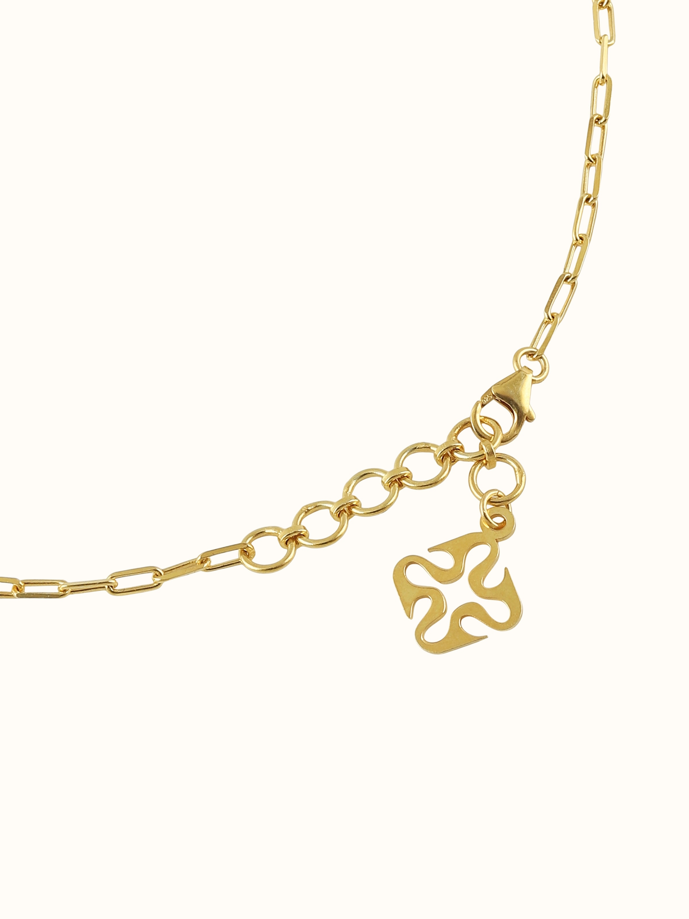 Kutch Leather Silver Long Necklace