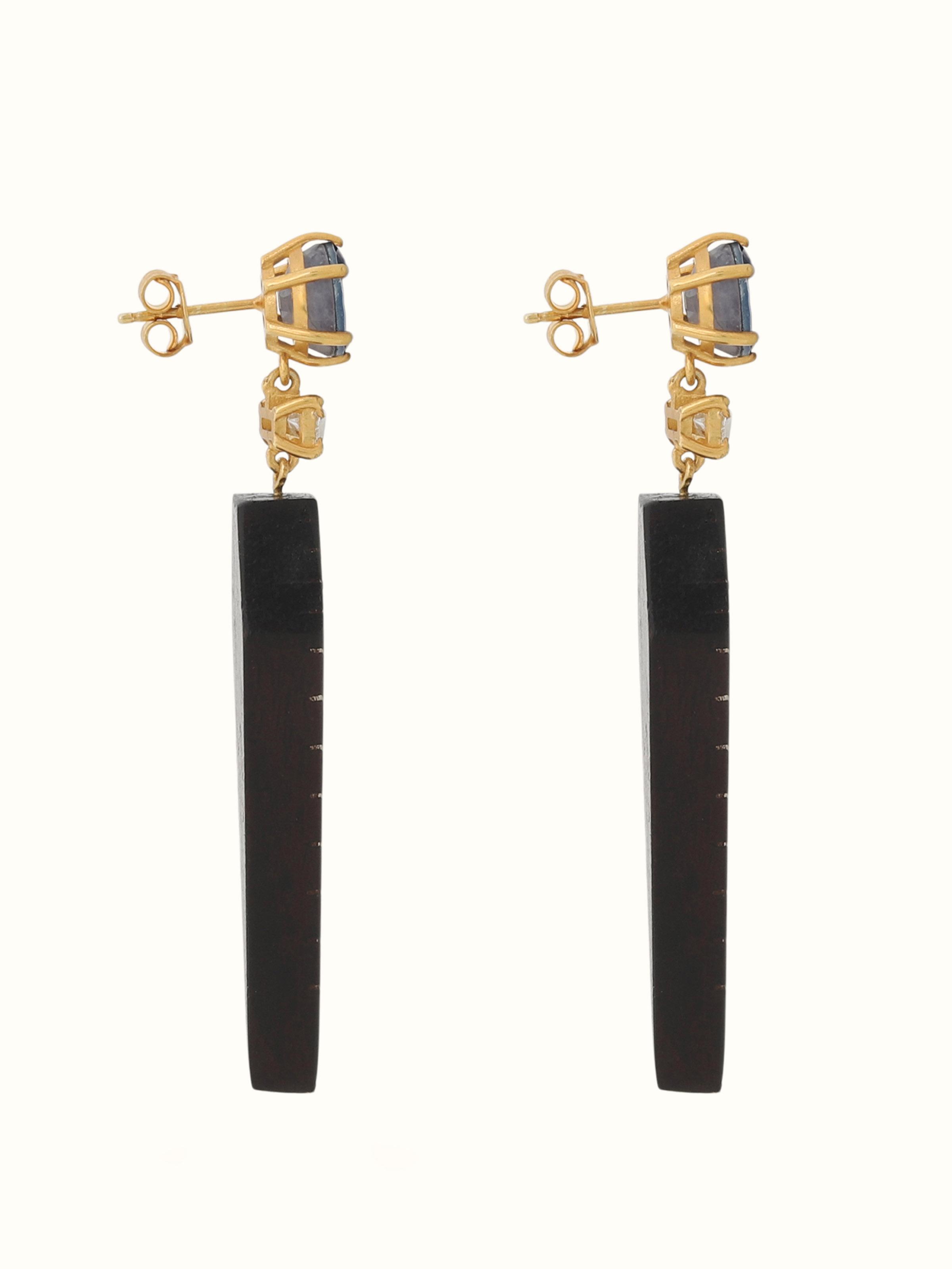 Tarkashi Silver Drop Earrings