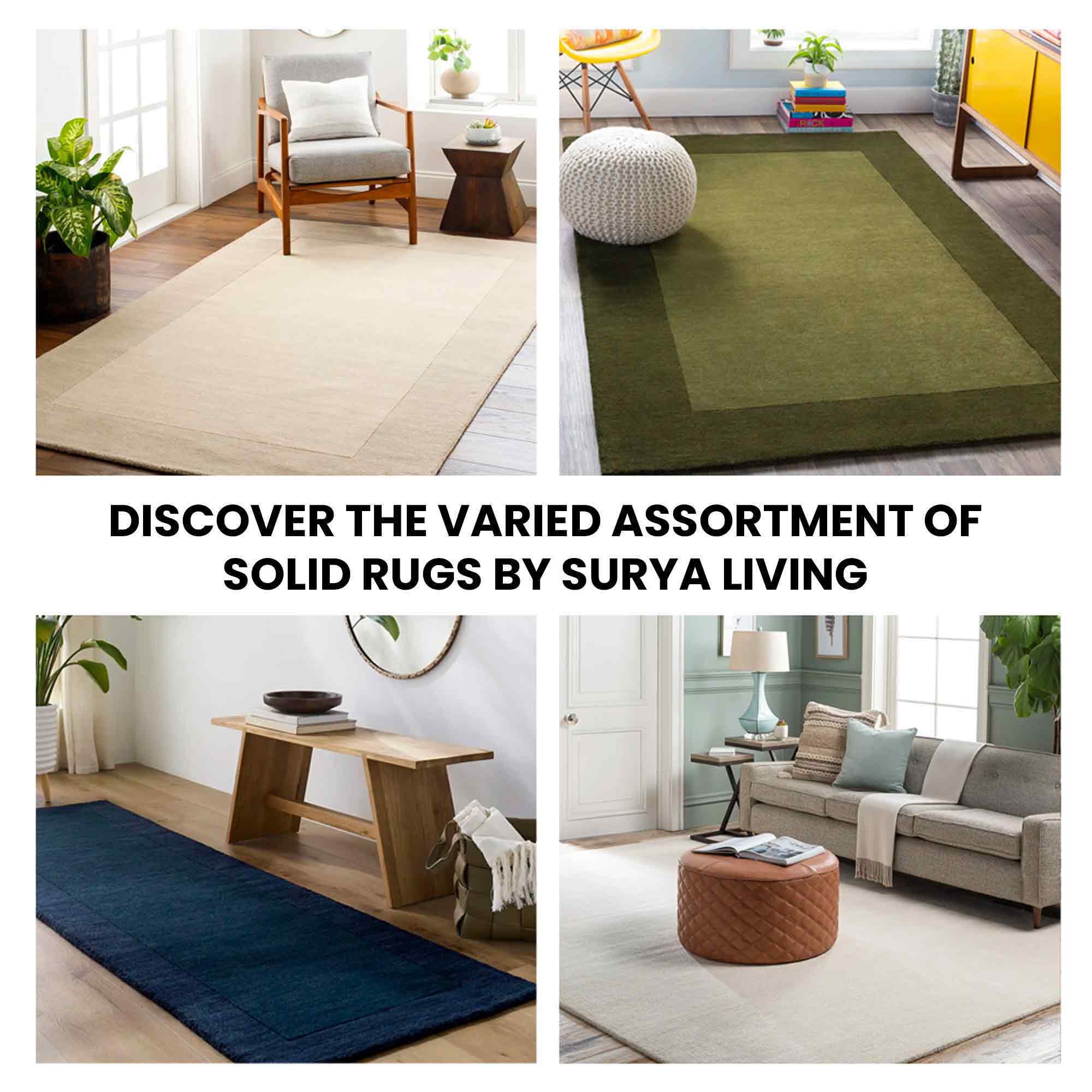 Hand Woven Solid Acacia Grey Rug