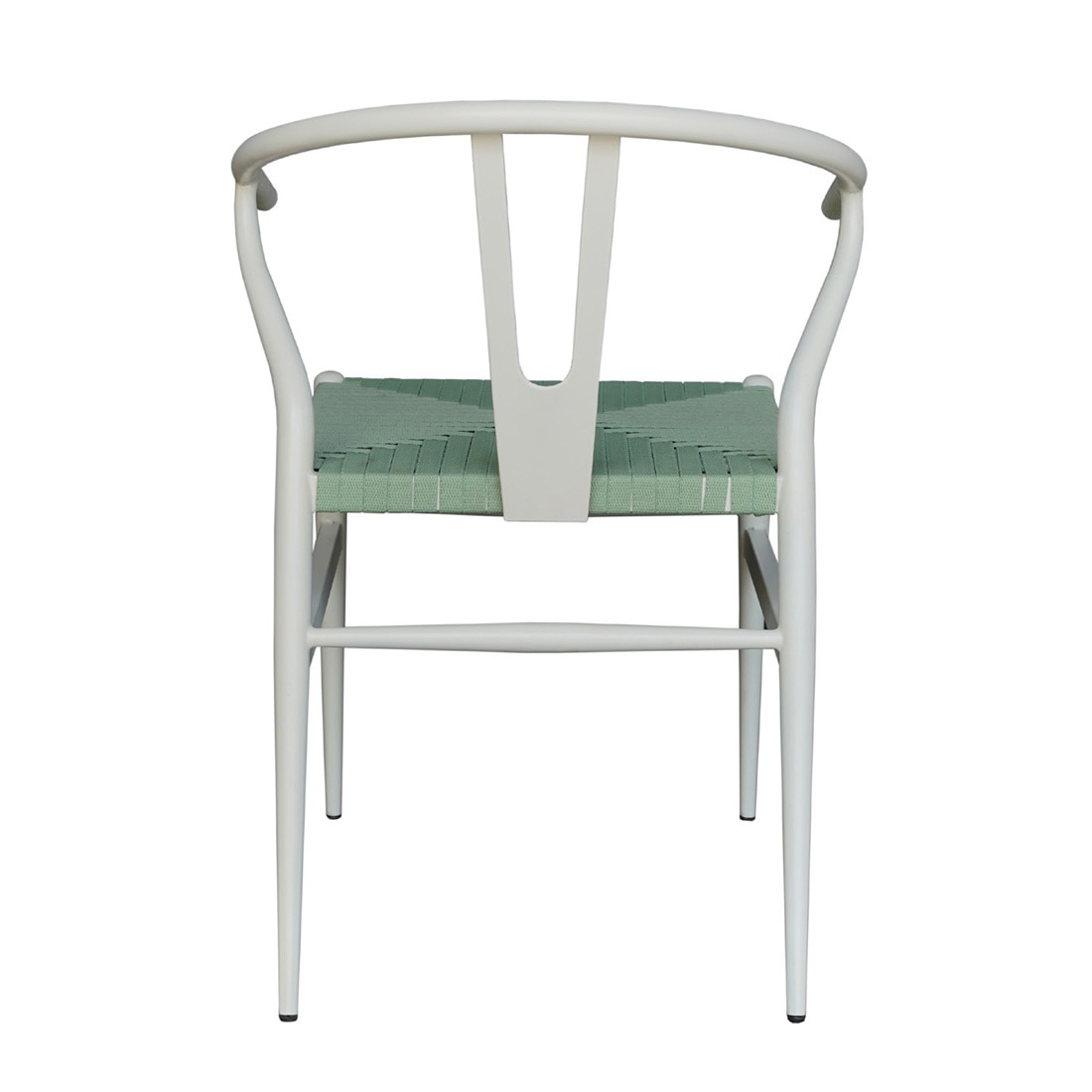 Sigma Wishbone Table Set with 1 Table and 2 Chairs in Ivory White