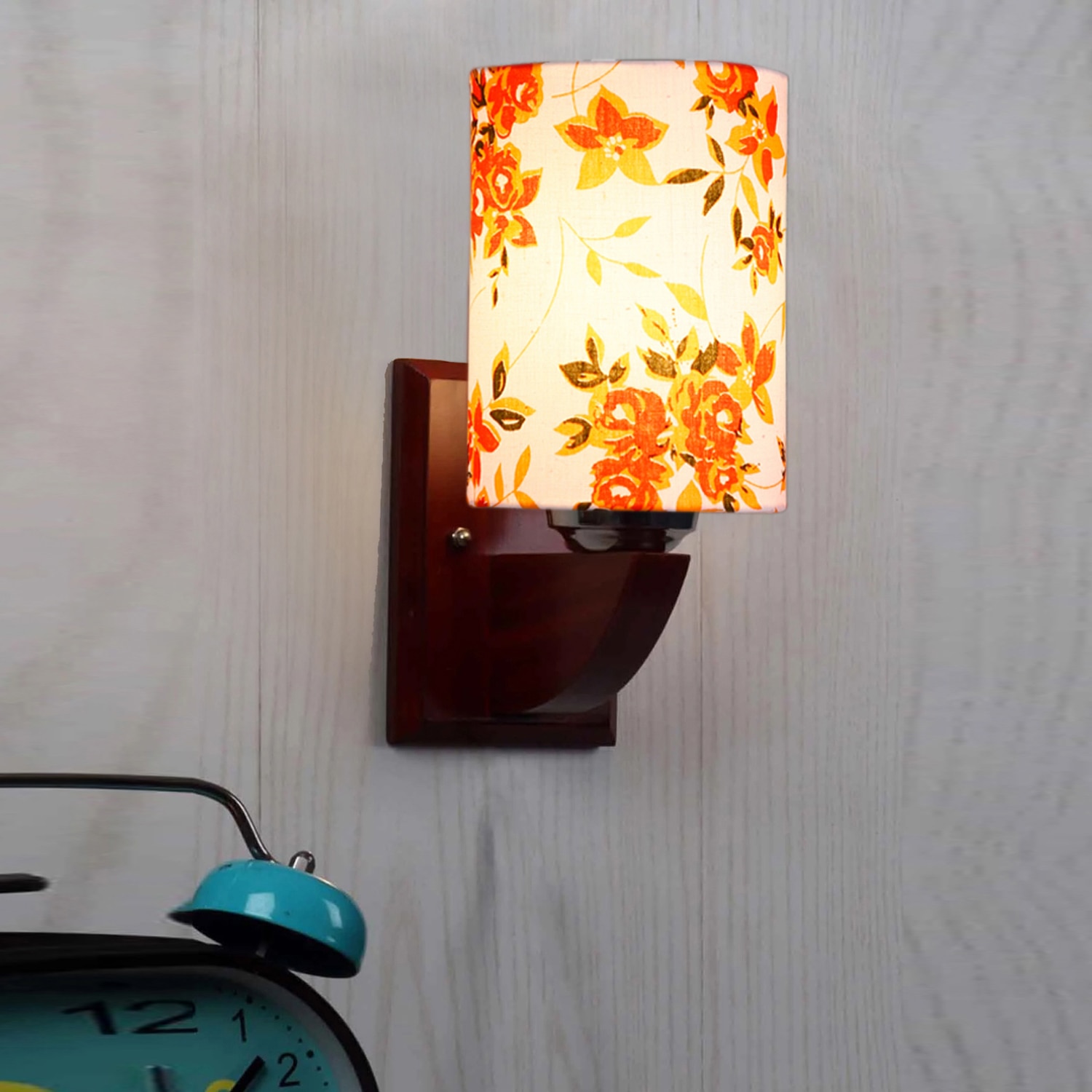 Devansh Solid Wood Electric Wall Light in Multi Colour with Multi Shade Count of 1 Light - Devansh