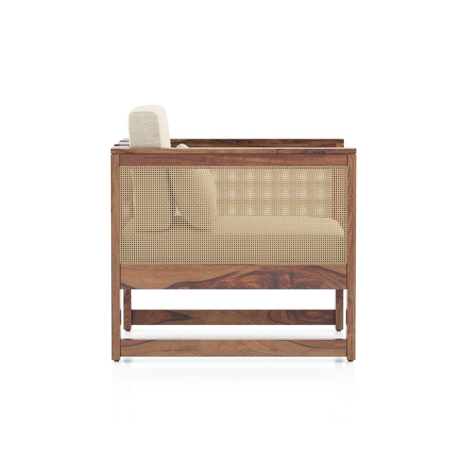 Korai 2 Seater Sofa (Macadamia Brown Hopsack Weave)