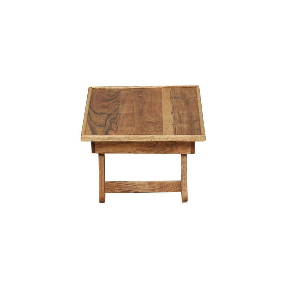 Cabello Free Standing Solid Wood Laptop Table in Natural Finish