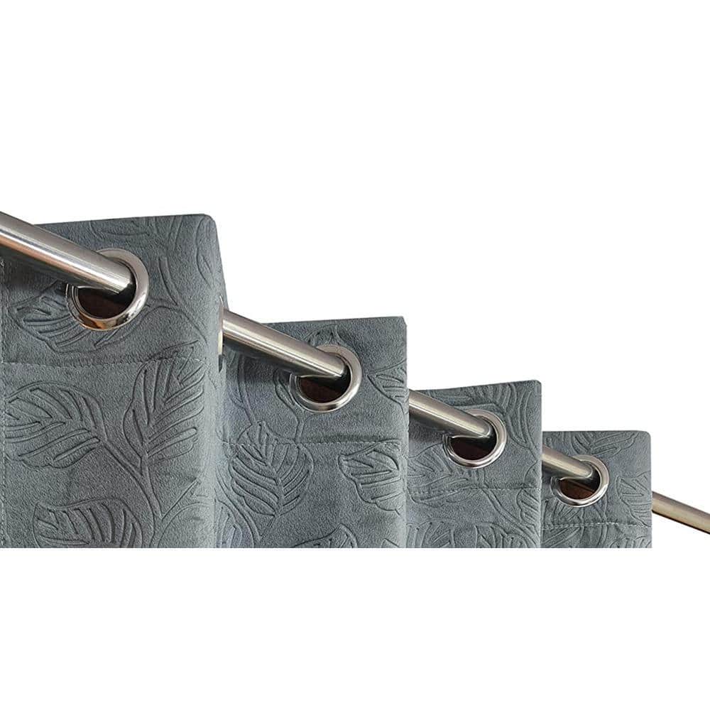 Velvet embo Pack of 2 Blackout Long Door Curtains