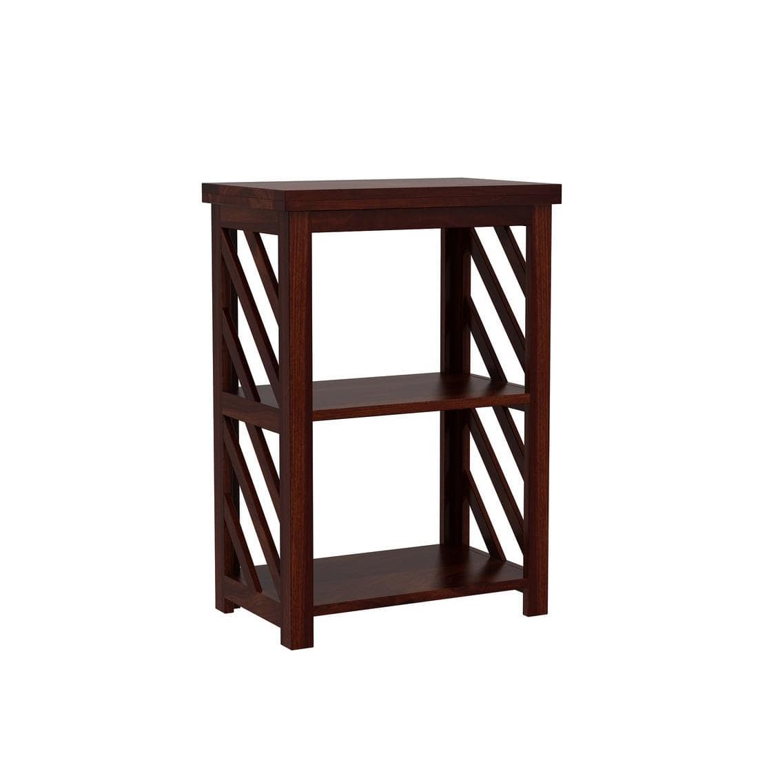 Lala XL Solid Wood Bookshelf in Walnut Finish