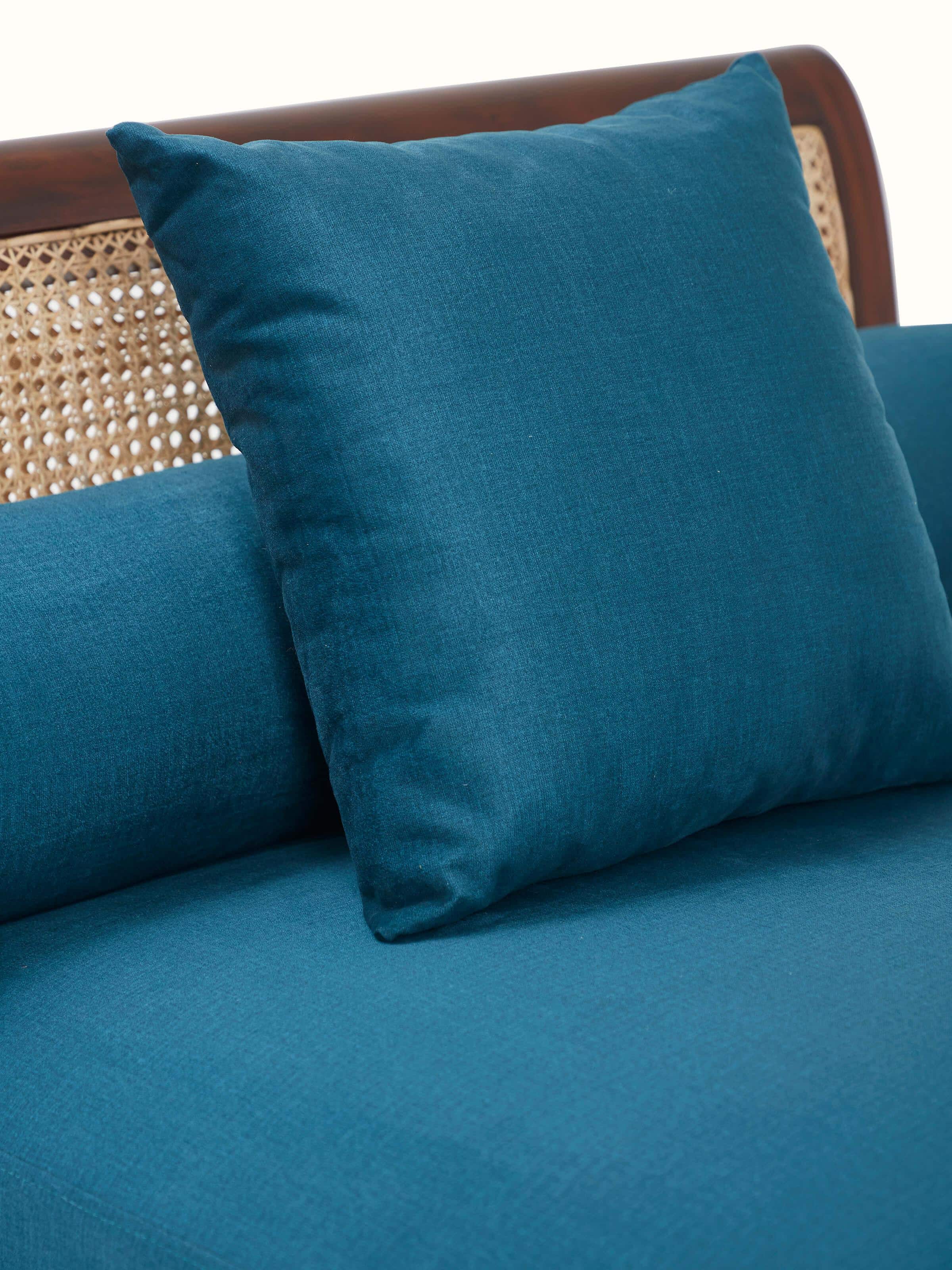 Upholestered Mahogany Wood Daybed