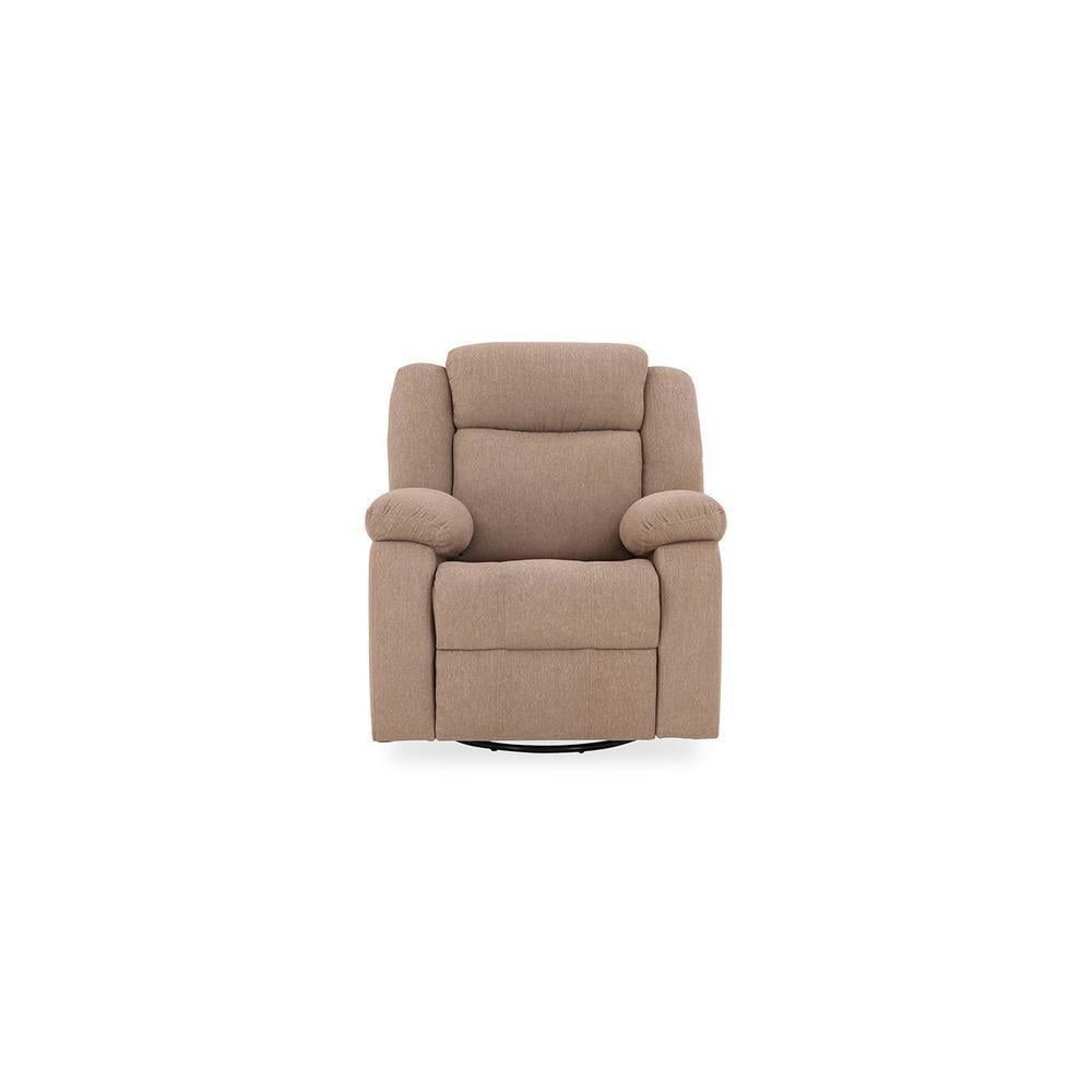 Avalon Fabric One Seater Manual Recliner in Brown Colour