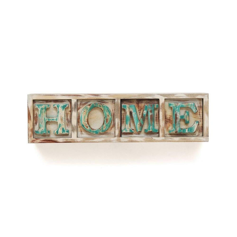 WOODENMOOD Rectangular Wall Rack