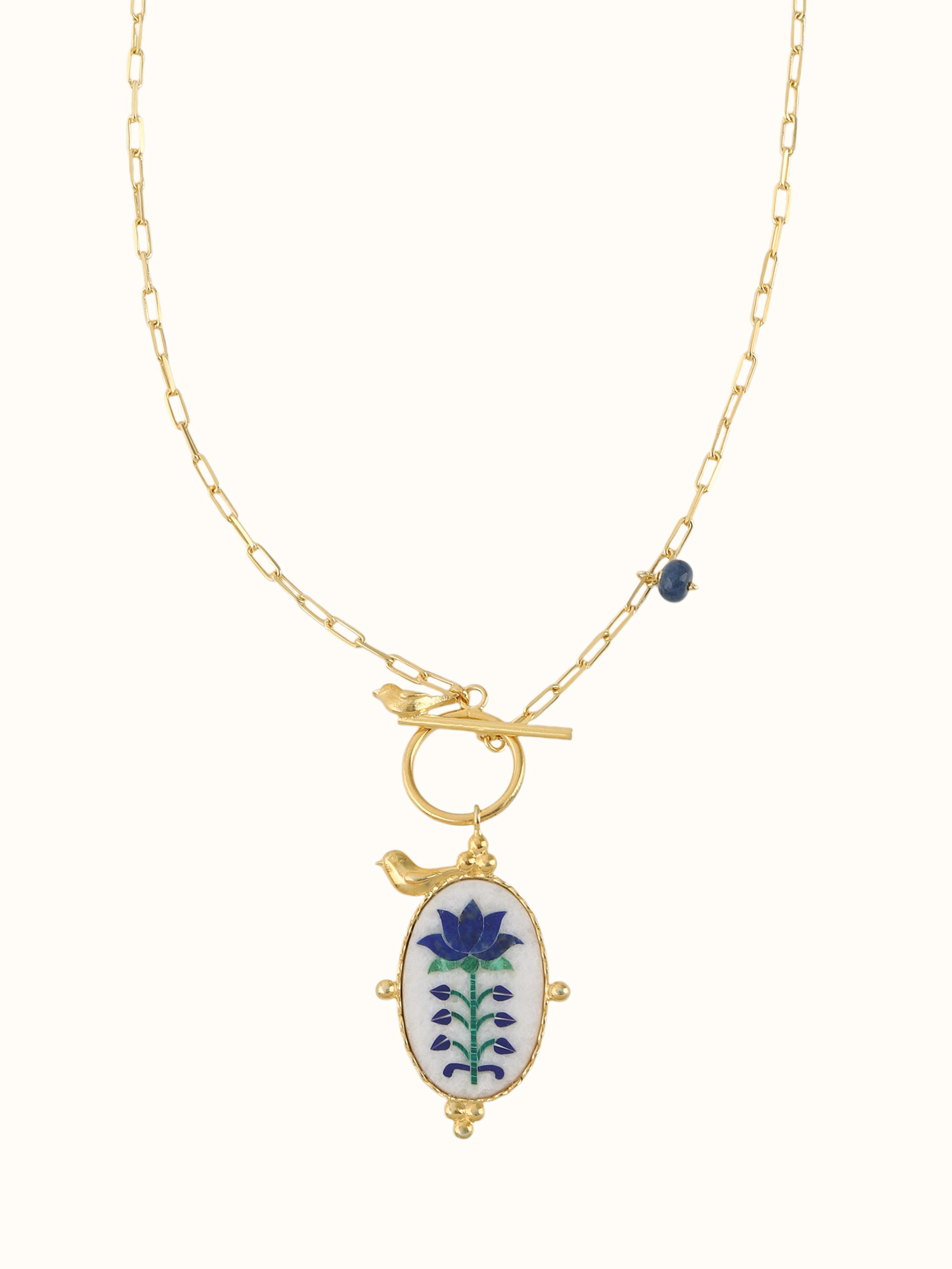 Parchinkari Silver Pendant & Chain