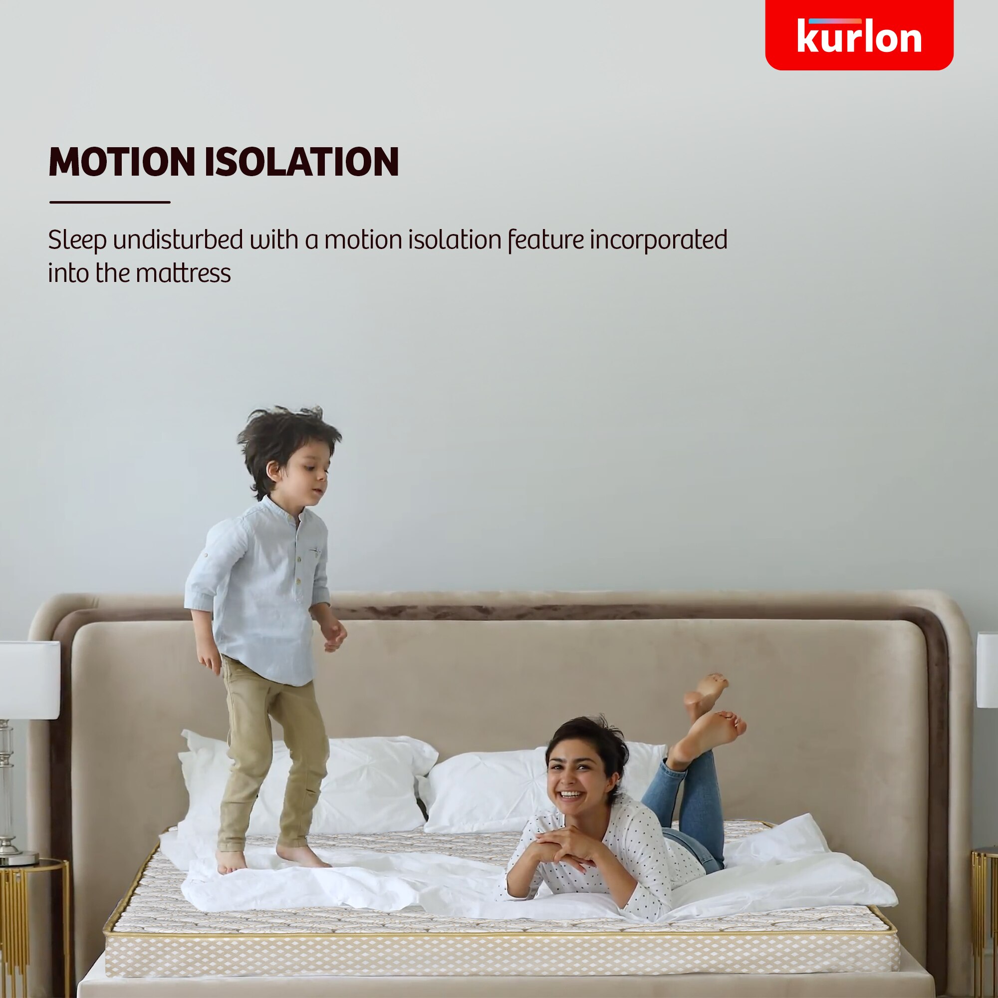 KURLON Ortho Plus Natural Latex 8 inch Single High Resilience (HR) Foam Mattress (L x W: 84 inch x 30 inch)