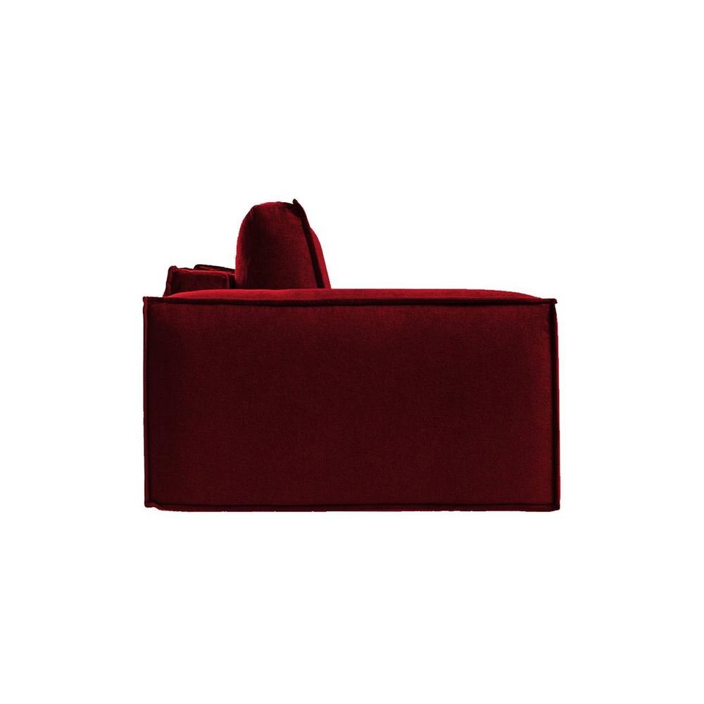 Skult 3 Pull Out Sofa Cum Bed In Maroon Colour