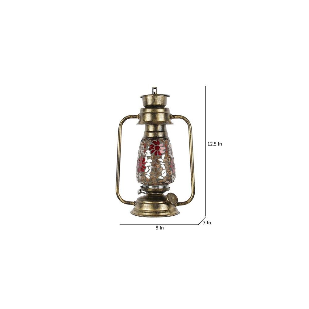 Everly Multicolor Metal Wall Mounted Lantern Lamp