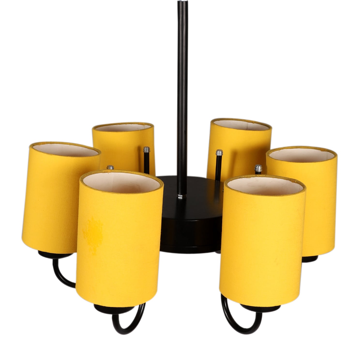 Devansh Steel Wall Mounted Lamp With Beige Jute Shade