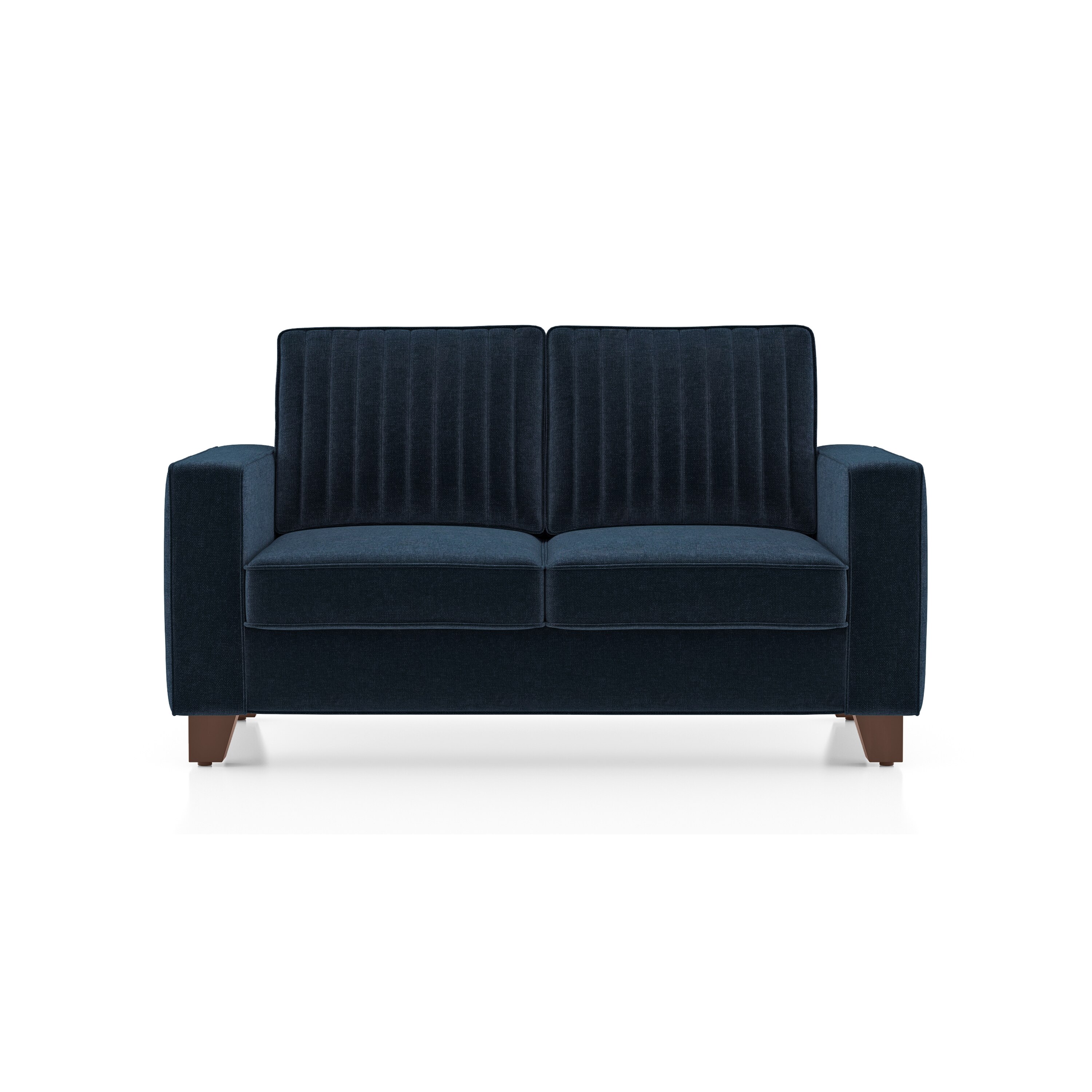 Apollo Neo 2 Seater Fabric Sofa in Cobalt Colour (Back Height : Regular, Cushion Type : Hard)