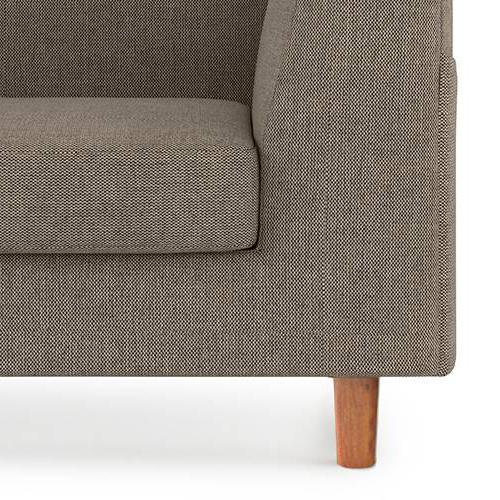 Rubik Premium 2 Seater Fabric Sofa in Mist Brown Colour