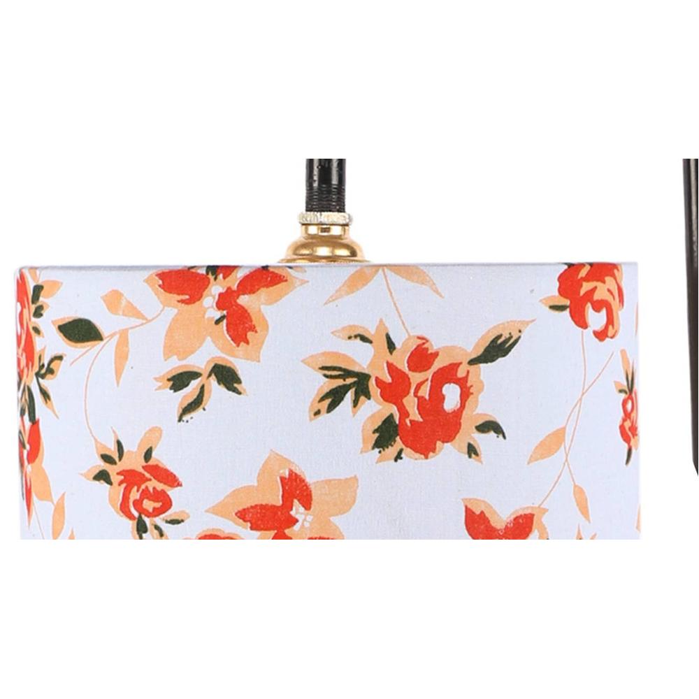 Elise Multi cotton Shade Iron Table Lamp