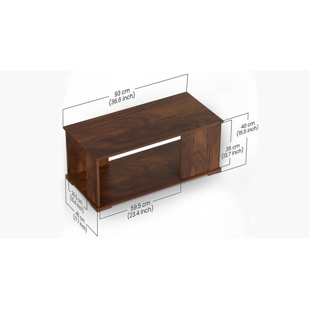 Noel Engineered Wood Coffee Center Sofa Tea/Teapoy Console Table For Sofa Set Living Room Home Hall (Brown Maple)