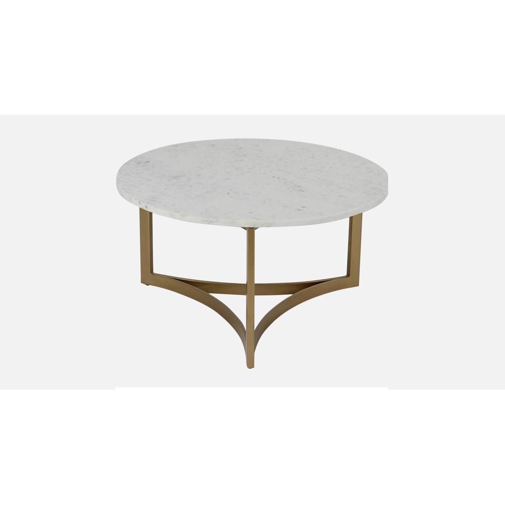 Verona Marble Coffee Table In Gold Finish