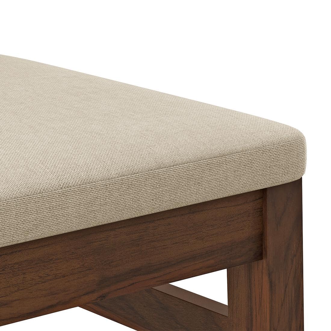 Arlo Teak Wood 6 Seater Dining Table Finish - Teak with Tessa Dining Chairs Set