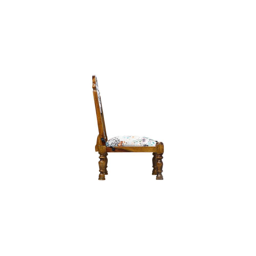 Idyia Solid Wood Lounge Chair In Multicolour