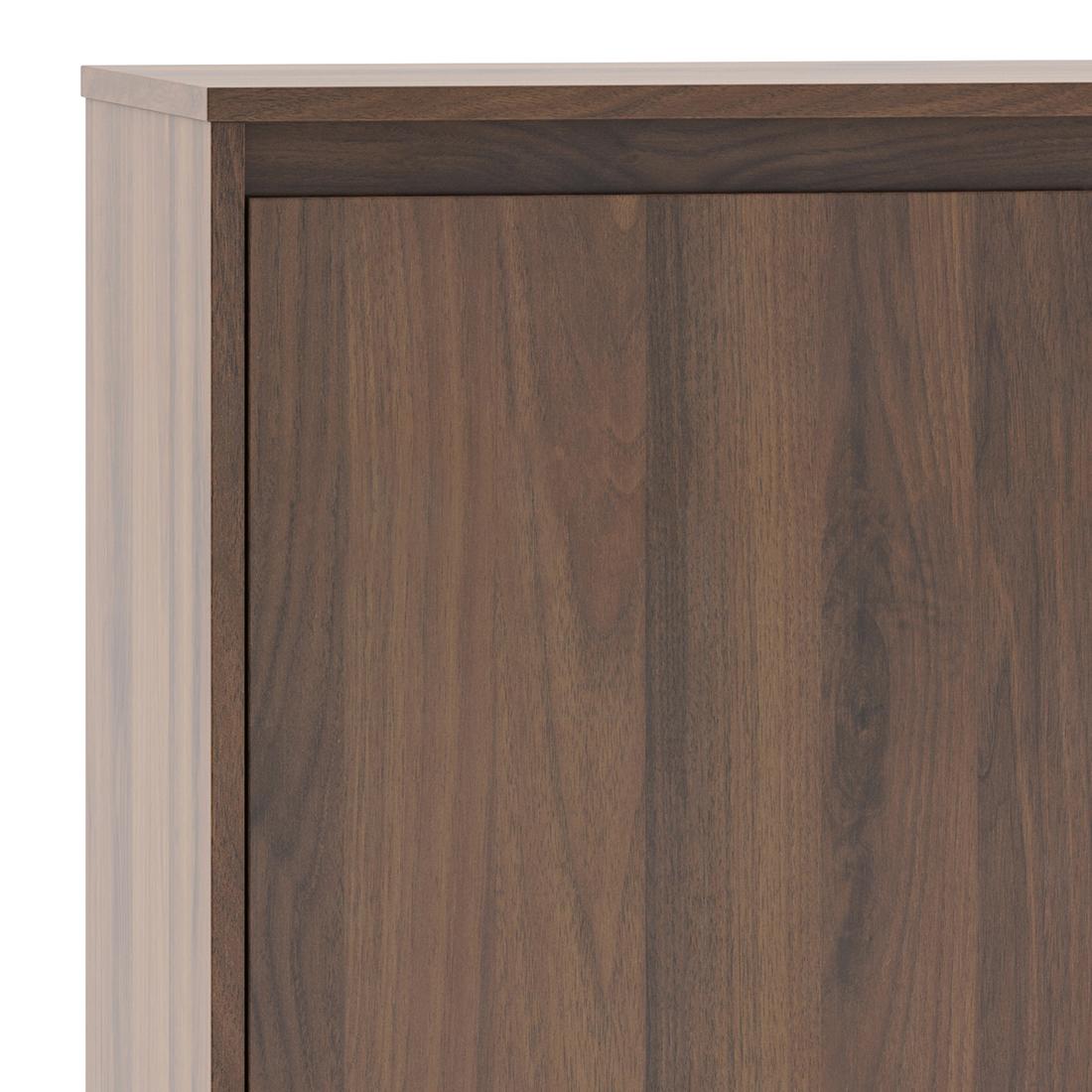 Webster 24 Pair Shoe Rack in Classic Walnut Finish