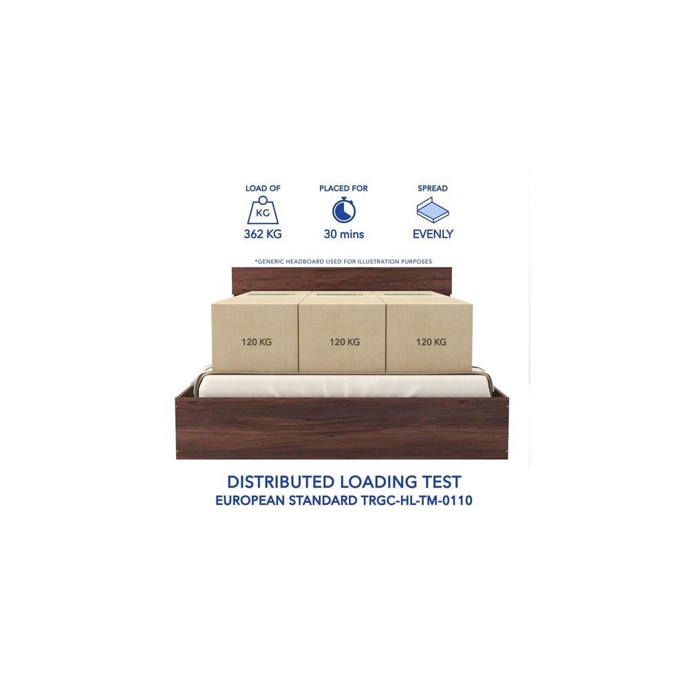 Nirodhah Engineered Wood Queen Size Bed In Walnut Finish