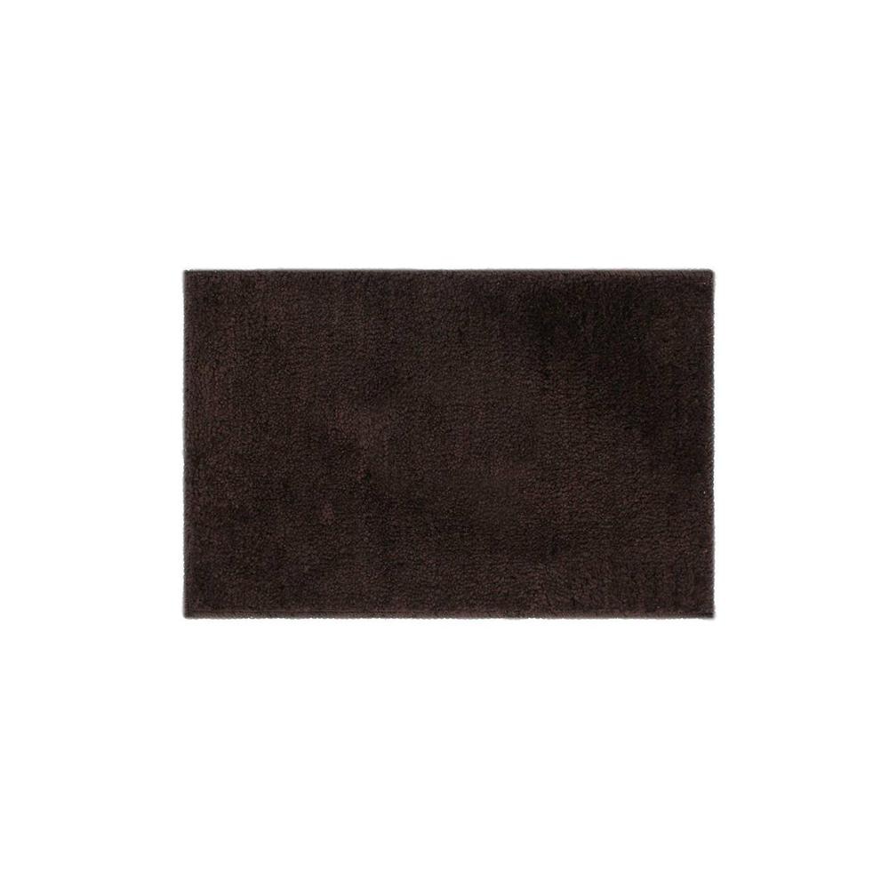 Marianna Brown Solid Natural Fiber 23x15 inches Anti-Skid Bath Mat