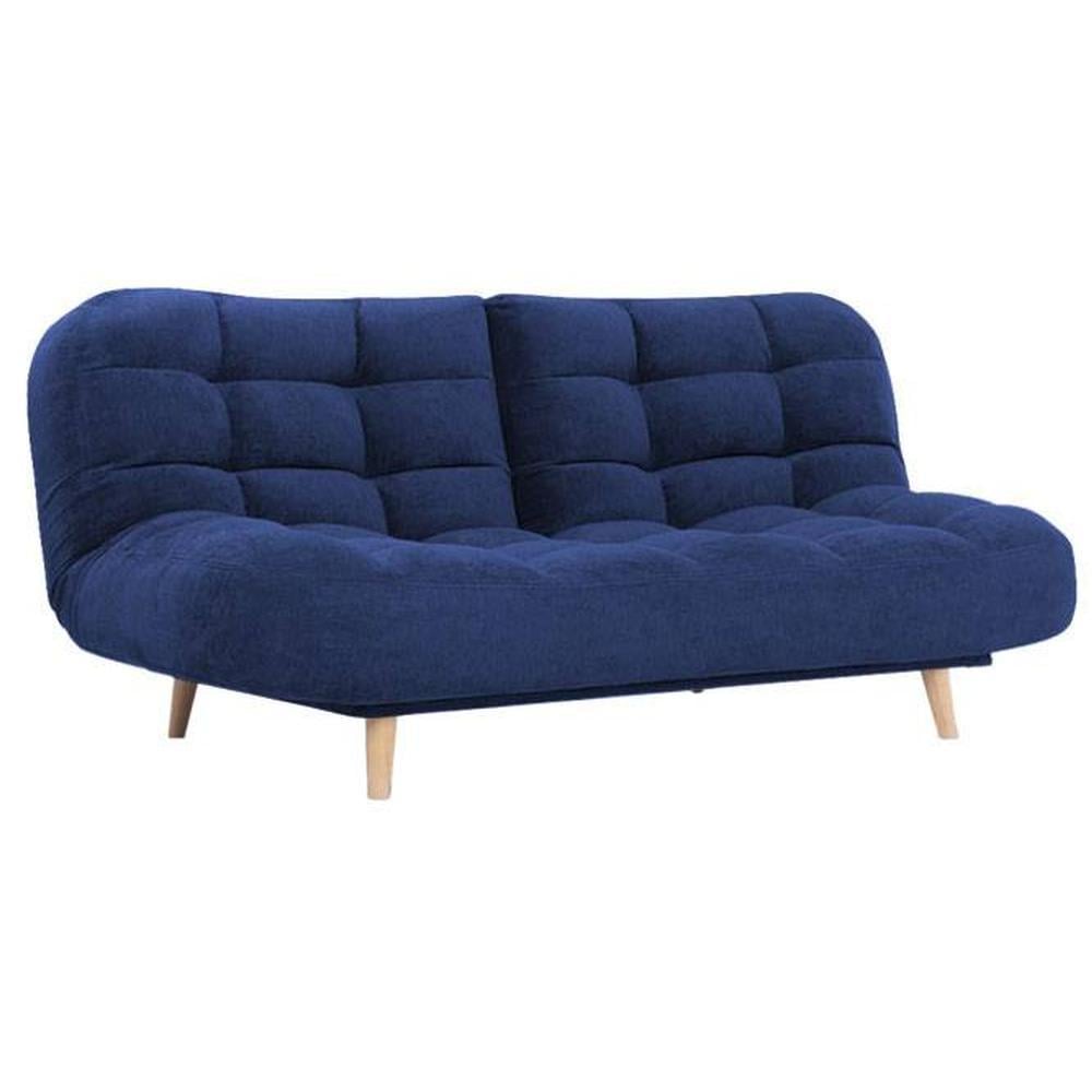 Bonnes 3 Seater Sofa Cum Bed In Navy Blue Color