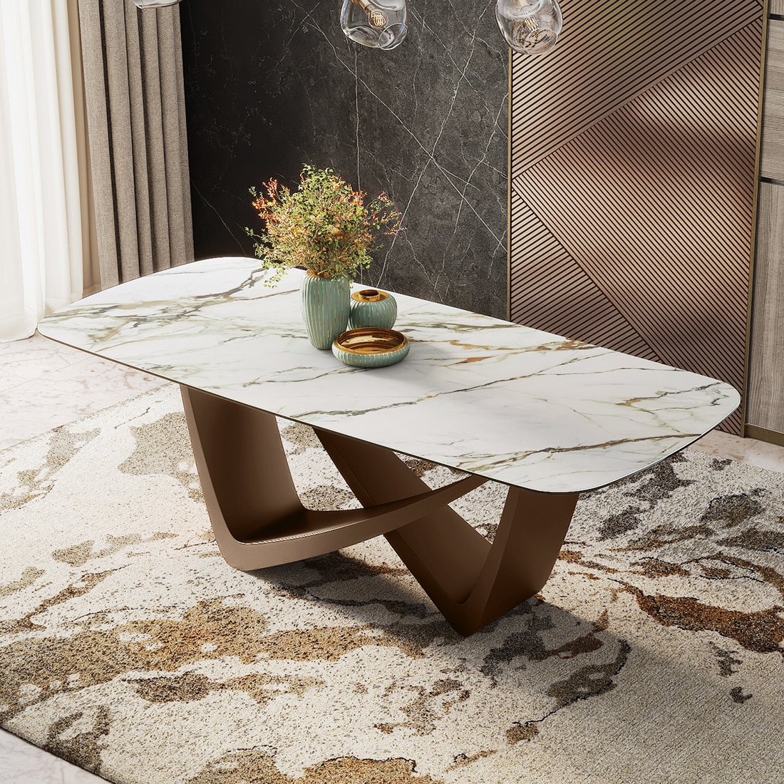 Paloma 8 Seater Pluto Spanish Ceramic Dining Table