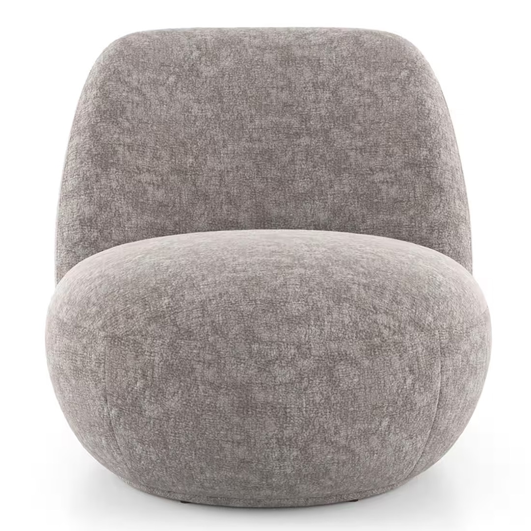 Celeste Lounge Chair In Beige Fabric