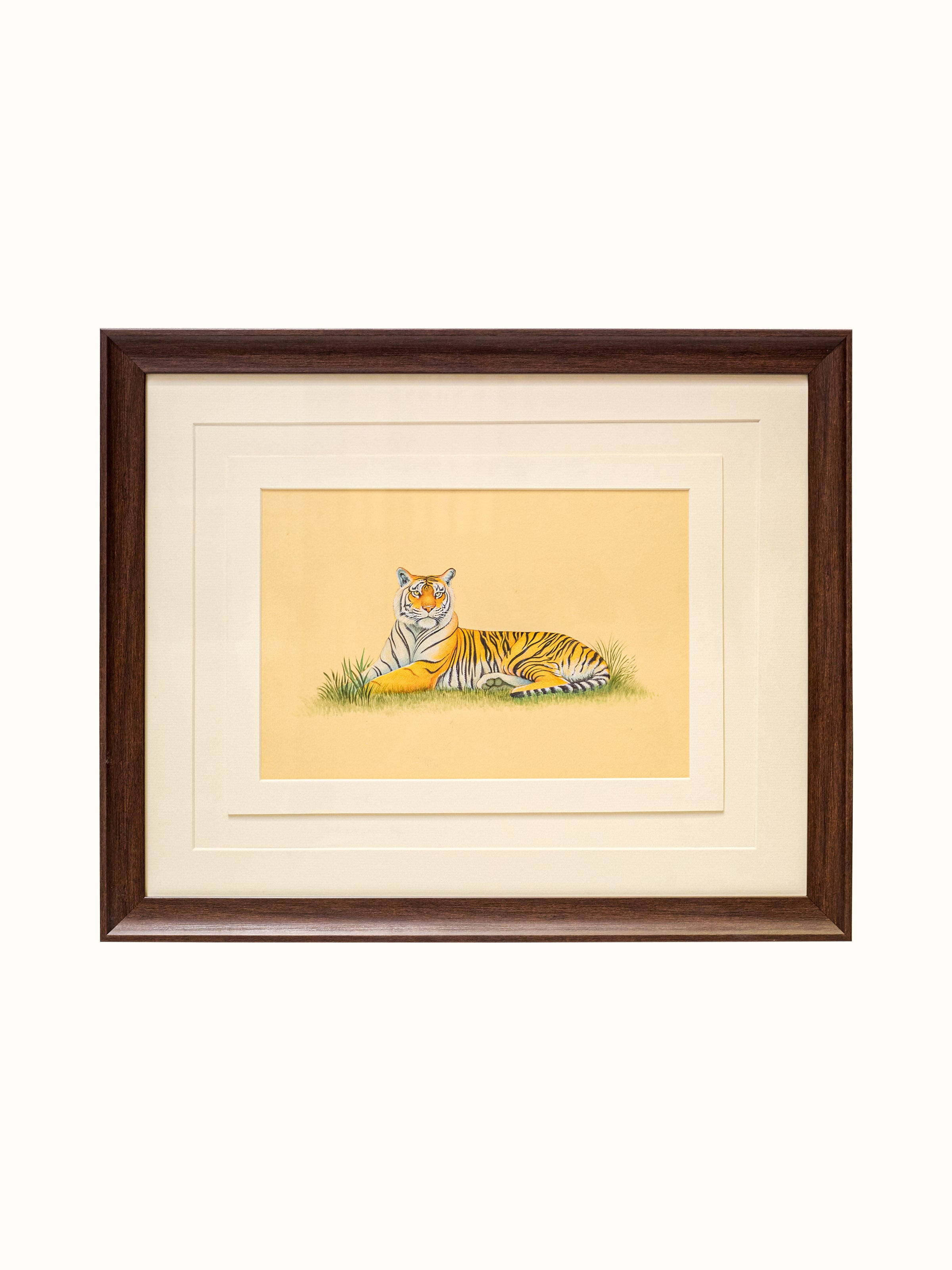 Tiger Miniature Painting