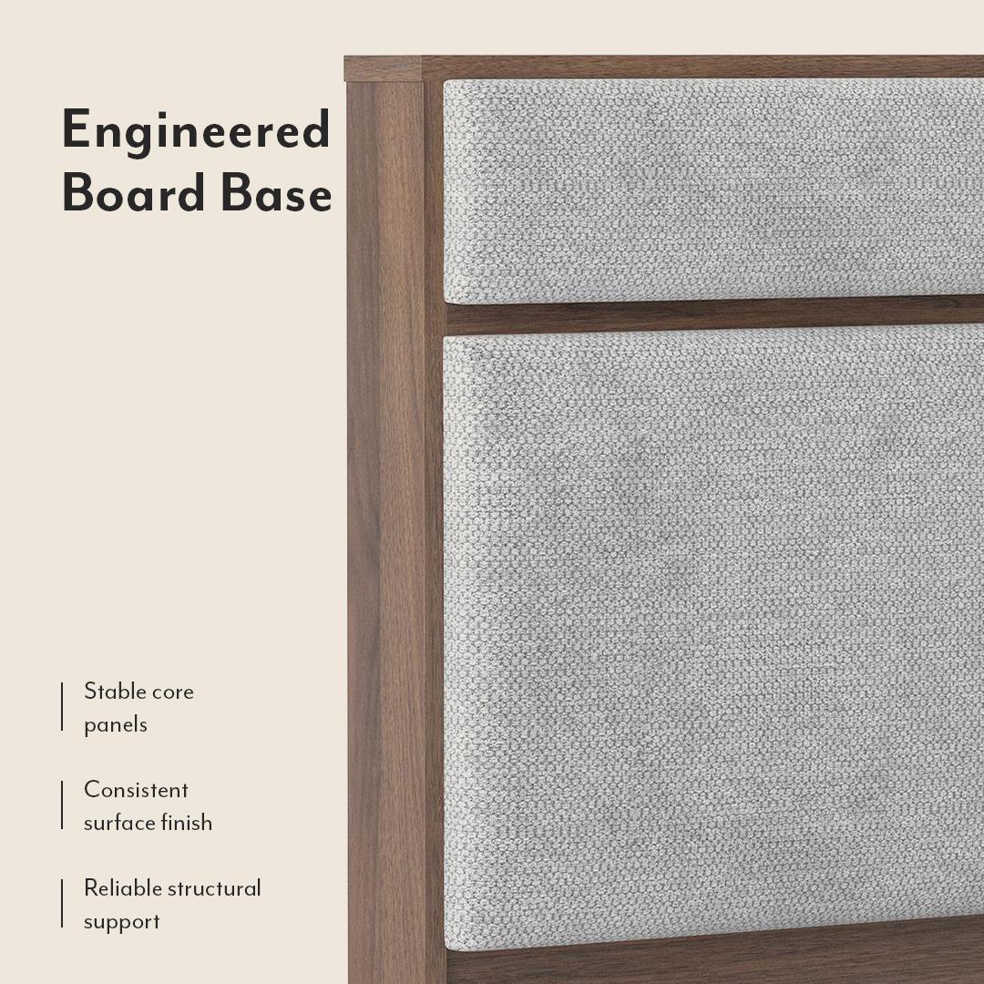 Rio Engineered Wood Queen Size Hydraulic Storage Bed In Granite Weave