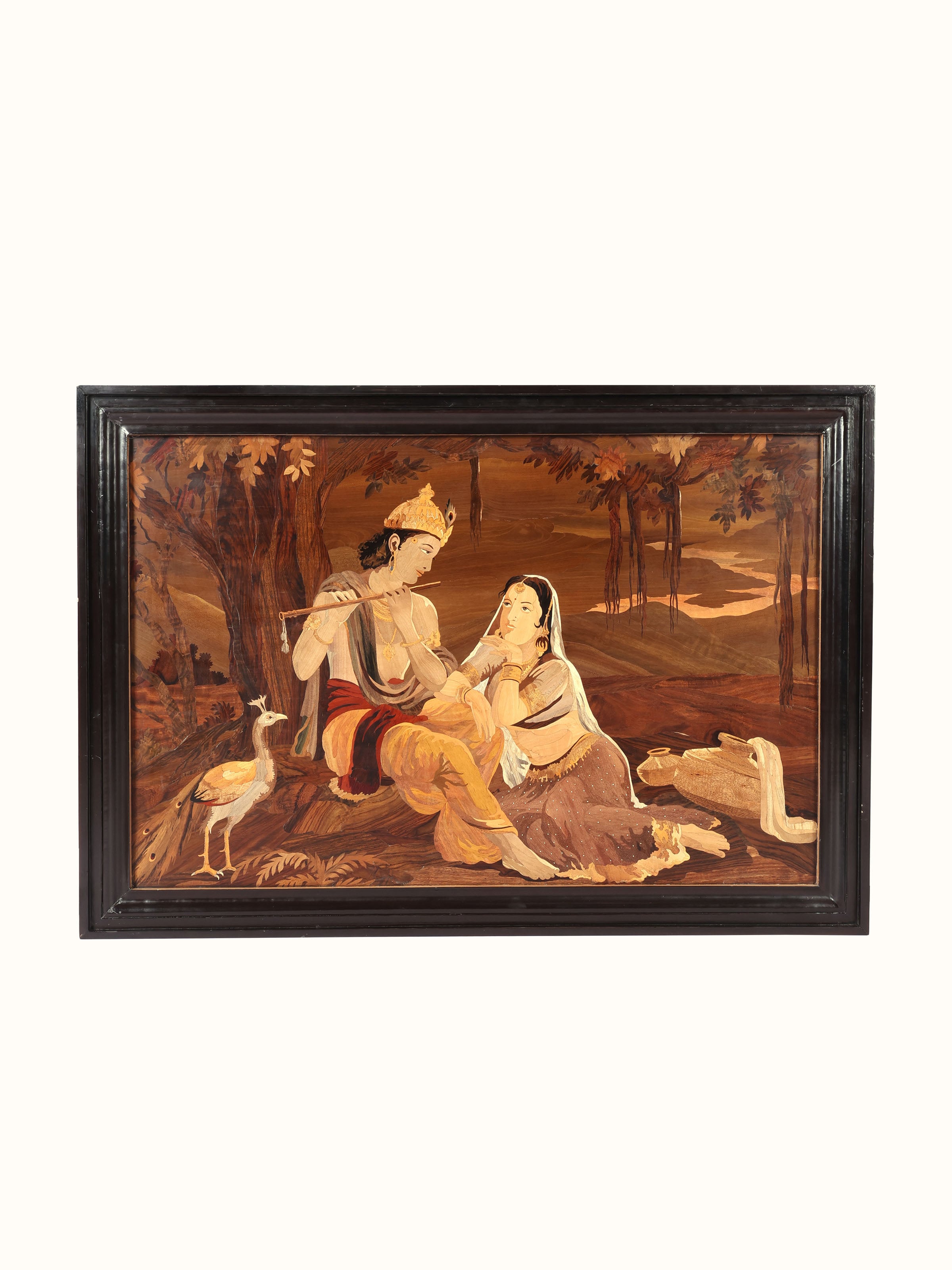 Radha Krishna Mysore Rosewood Inlay