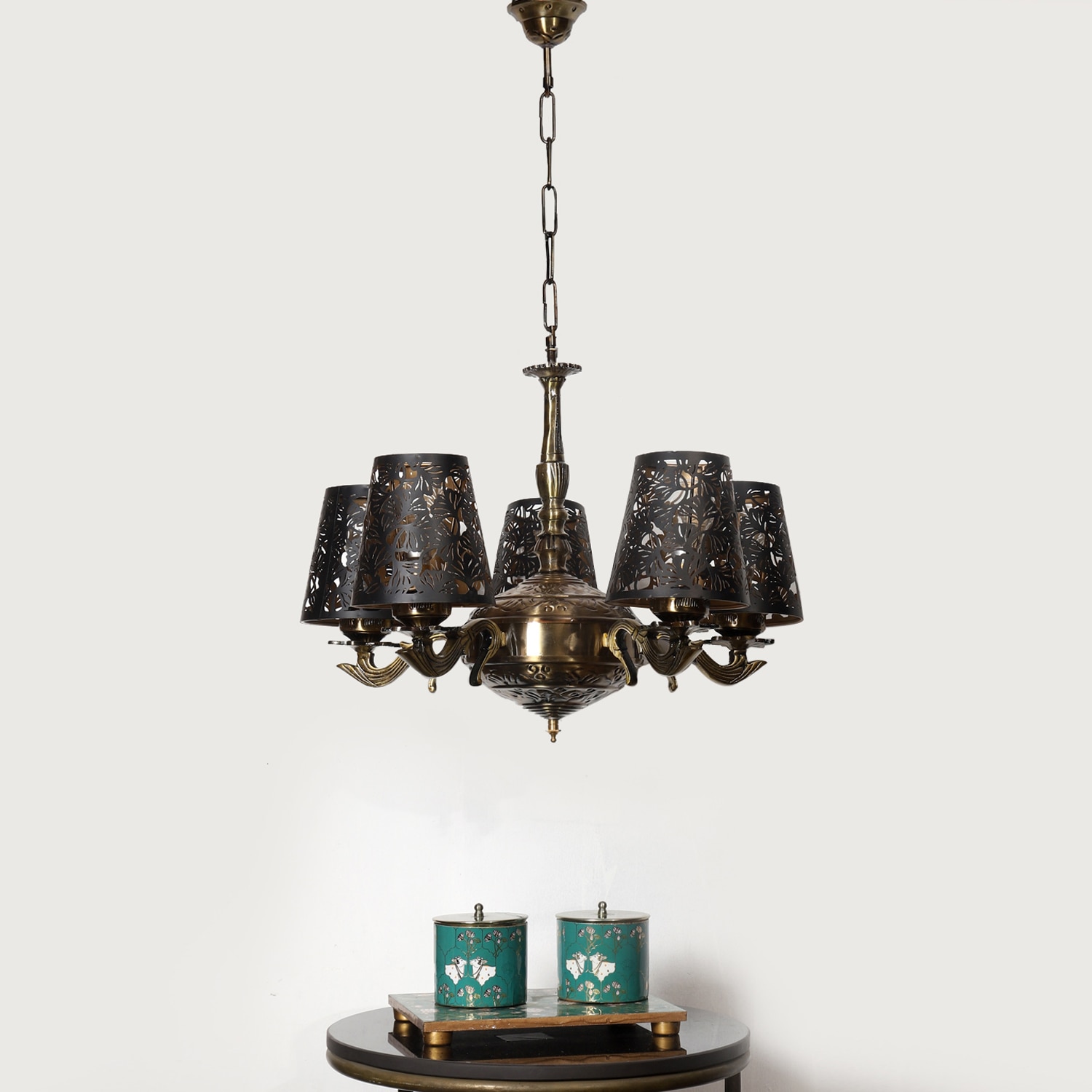 Devansh Metal Wall Mounted Lamp With Beige Jute Shade - Devansh