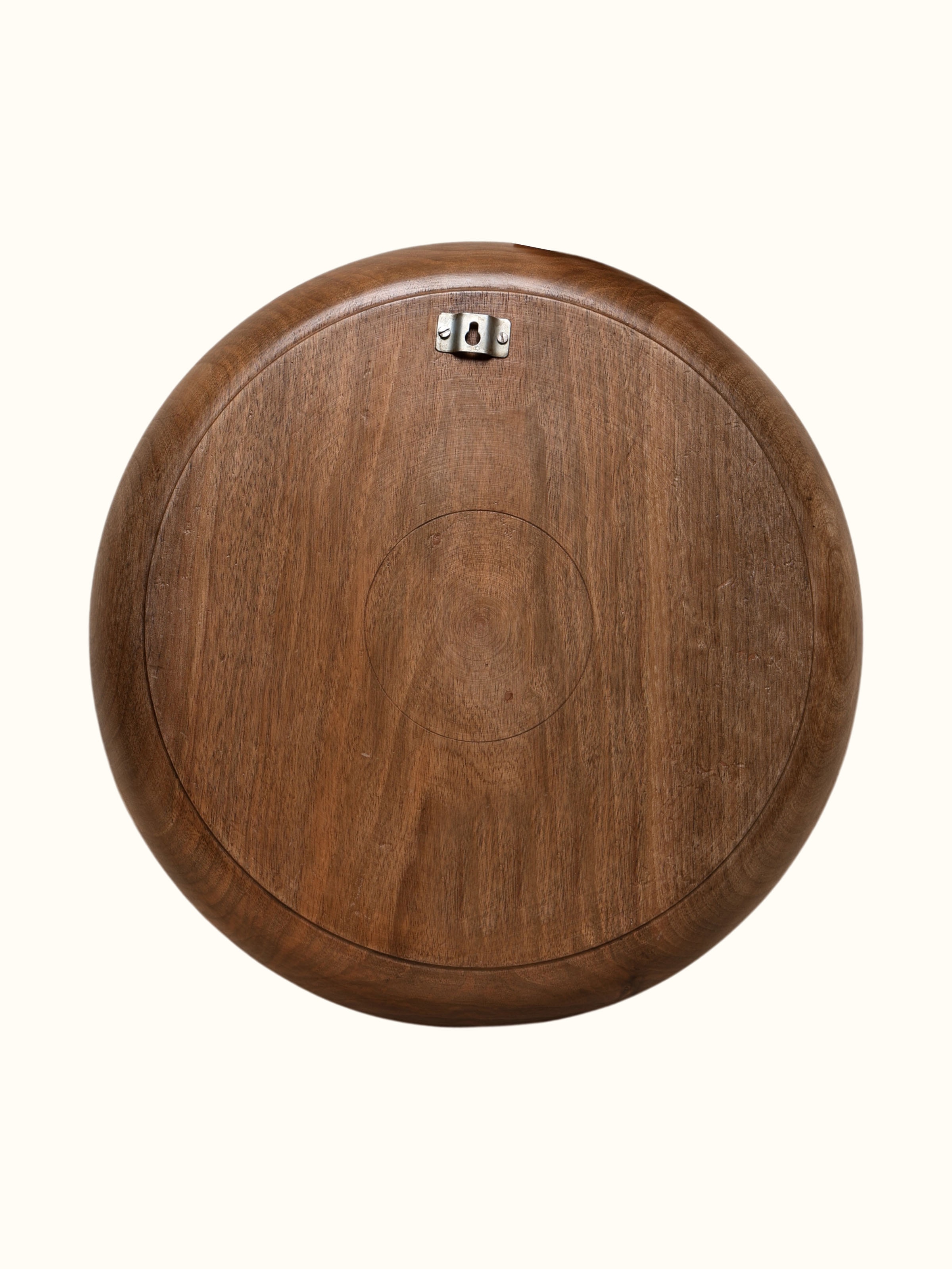 Back view of the Chaman e Chinar Walnut Wood Display Plate
