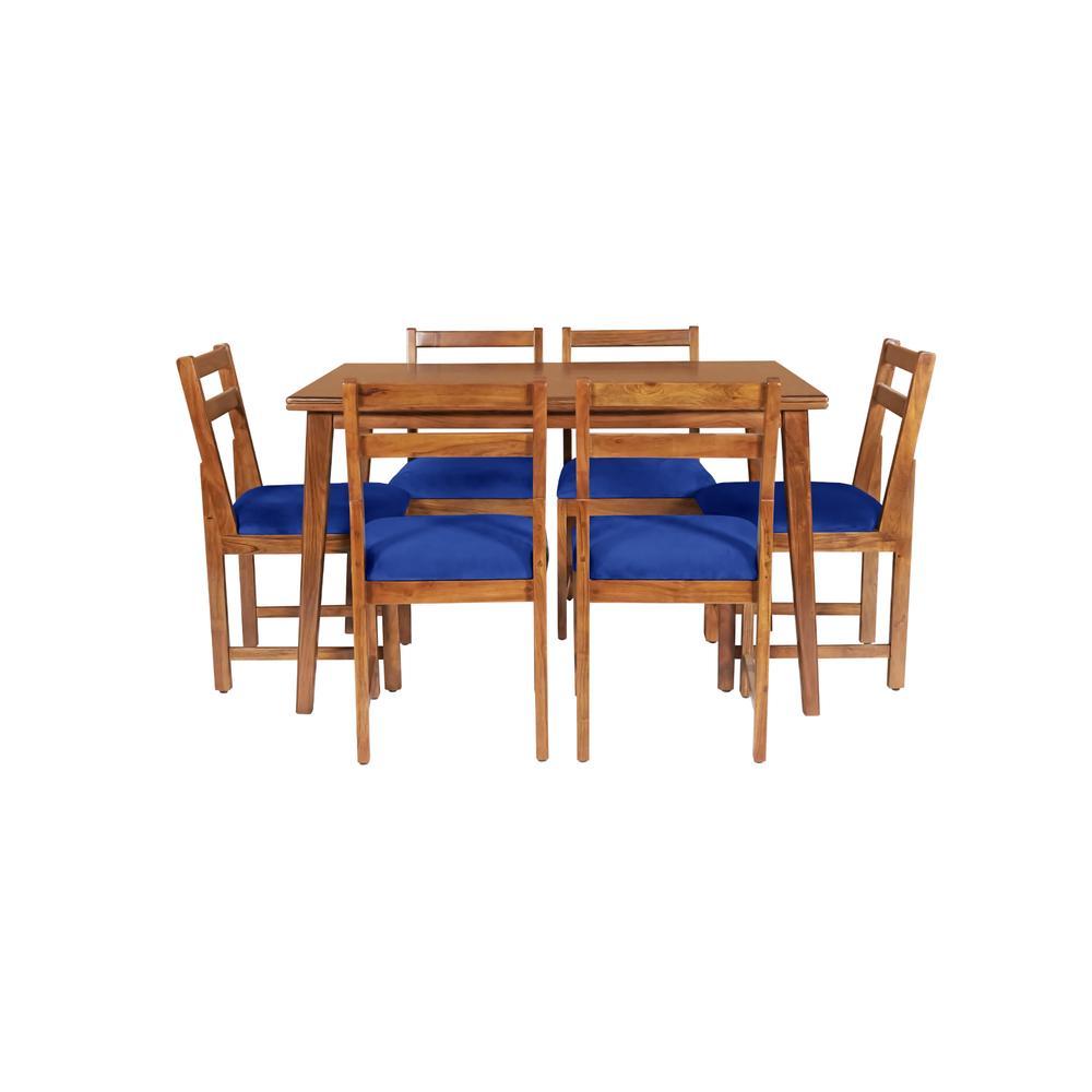 luc solid wood  6 seater Dining table in  Provincial Teak